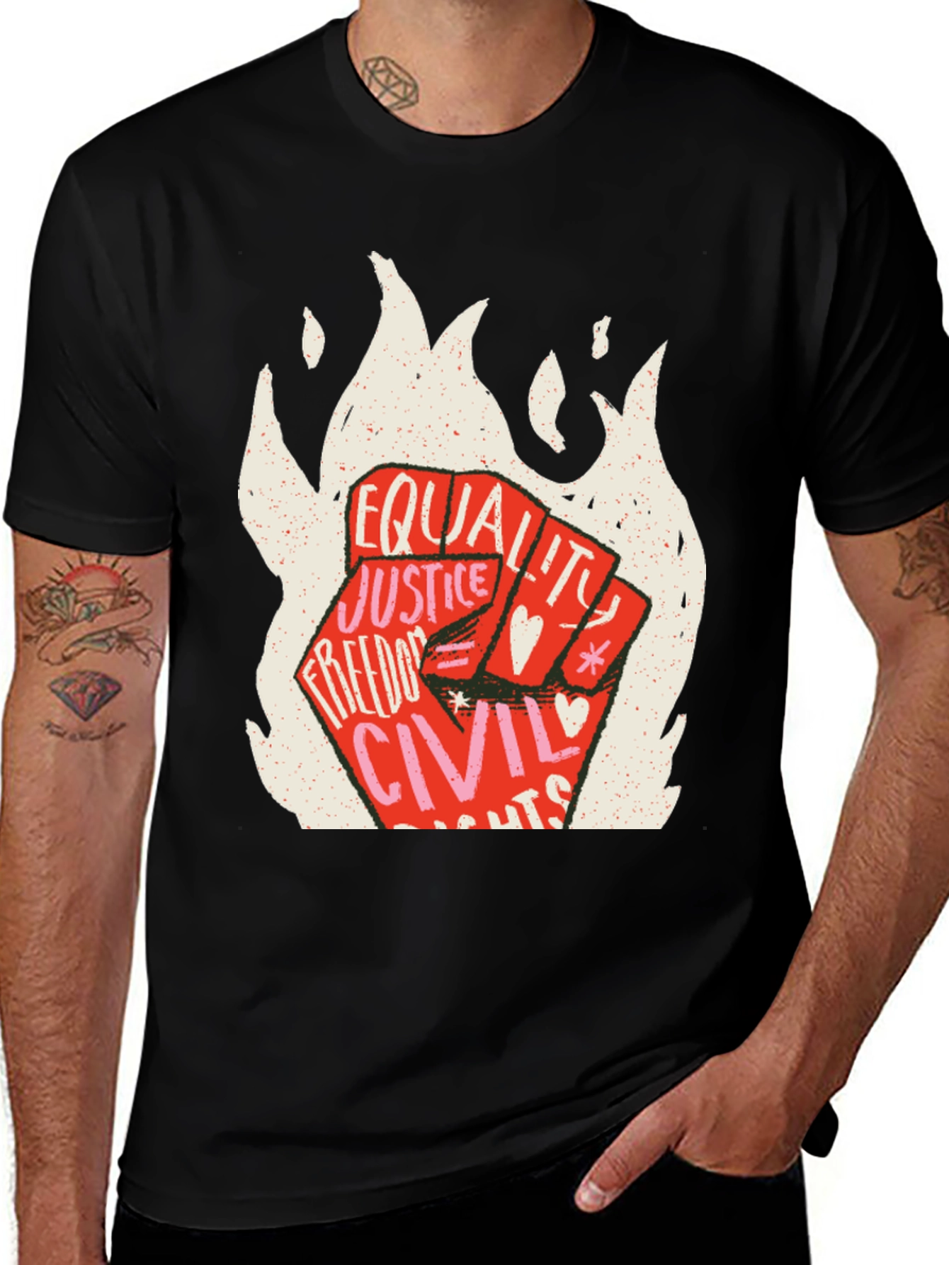 Variant 28 of Equality Justice Civil Rights Graphic Tee