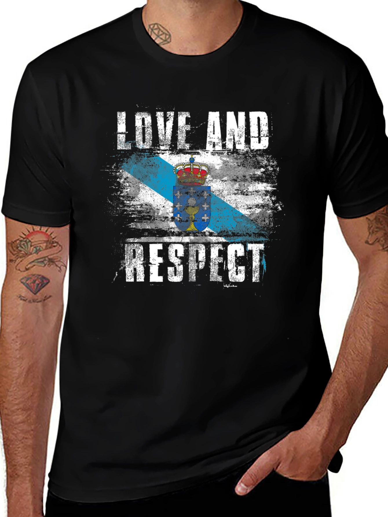 Love and Respect Galicia Flag T-Shirt