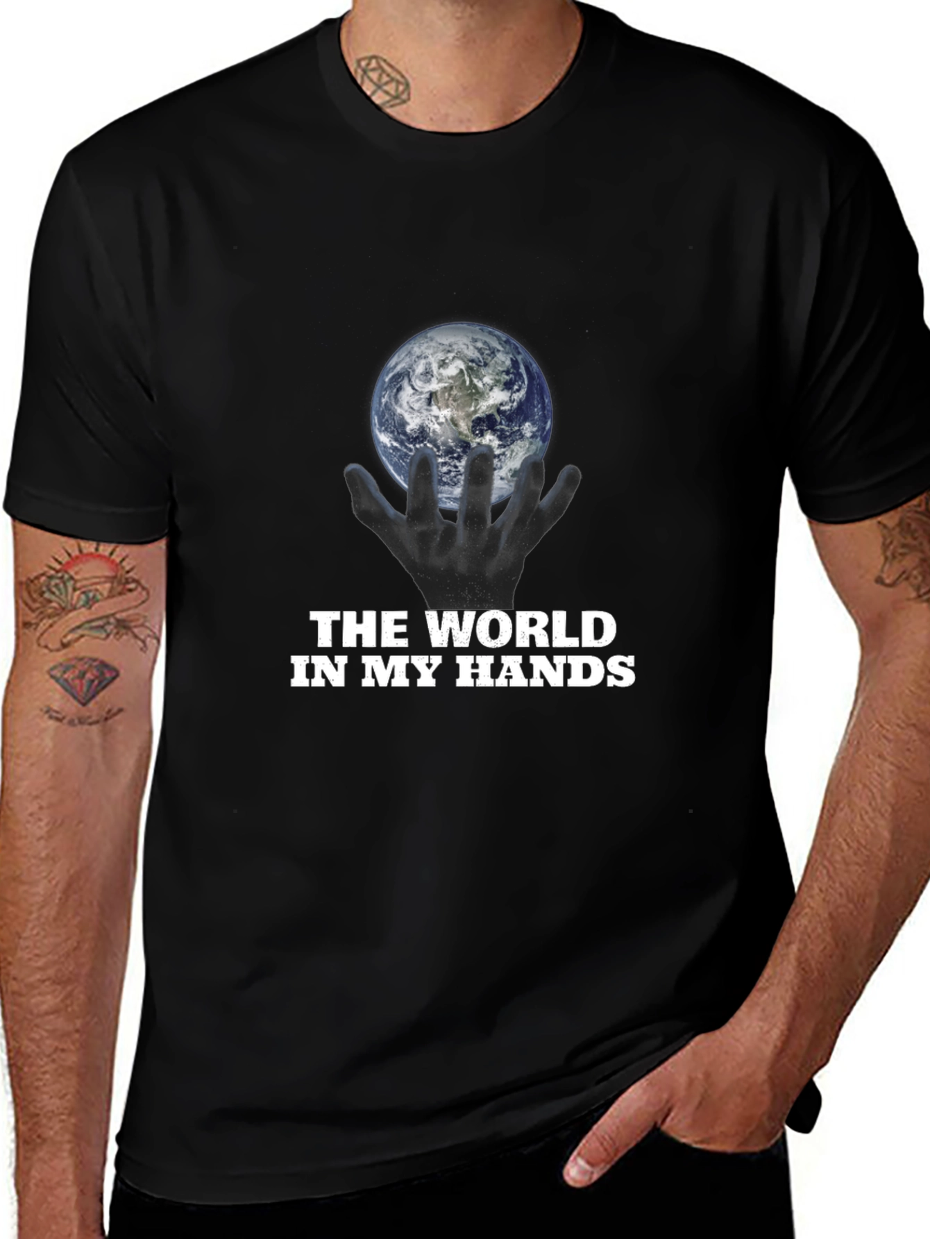 Variant 15 of The World in My Hands Graphic T-Shirt