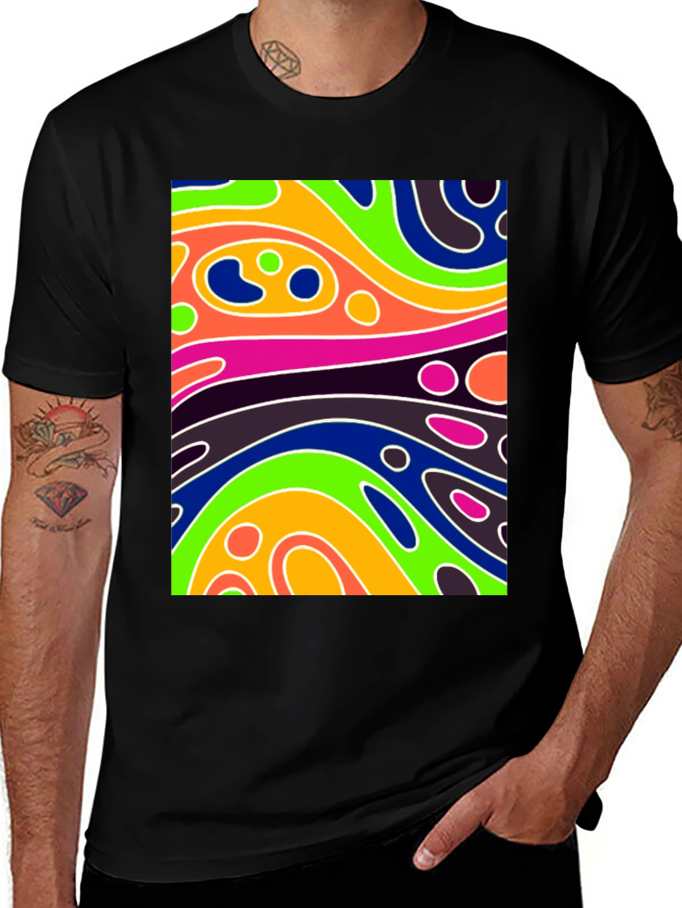 Variant 27 of Abstract Art Graphic Tee - Bold and Stylish