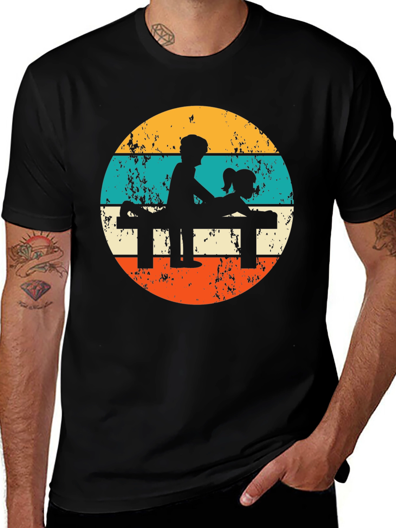 Variant 13 of Retro Massage Therapist T-Shirt