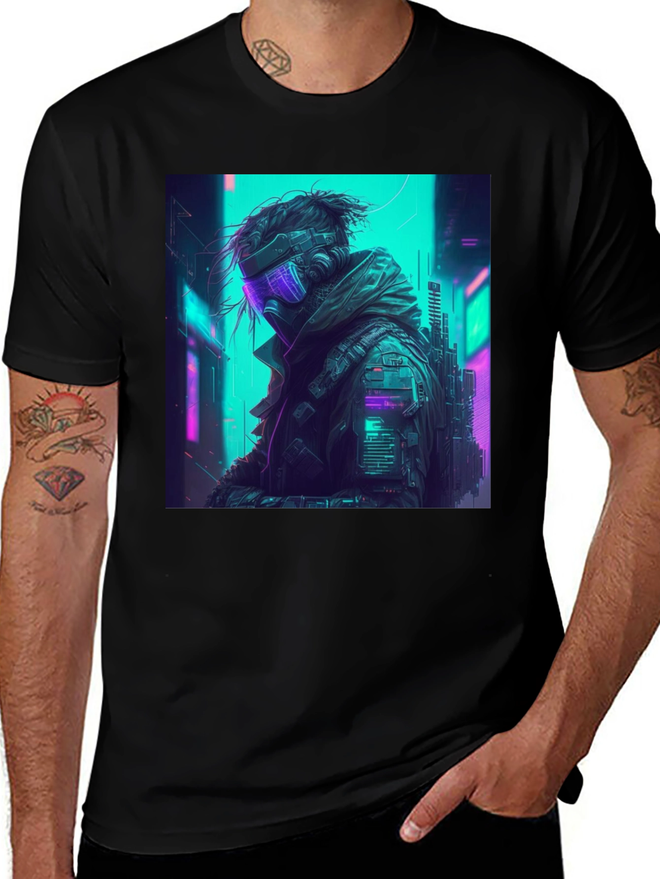 Variant 29 of Cyberpunk T-Shirt: Futuristic Style