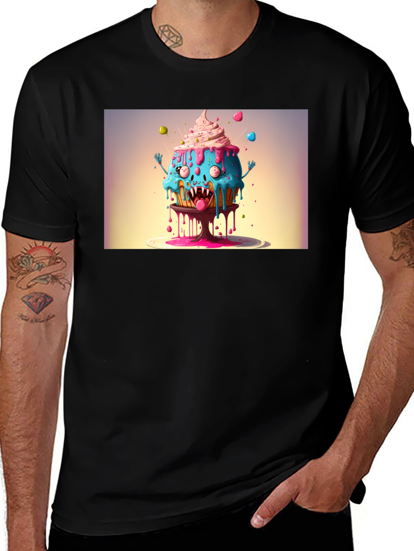 Variant 10 of Monster Cupcake Graphic Tee