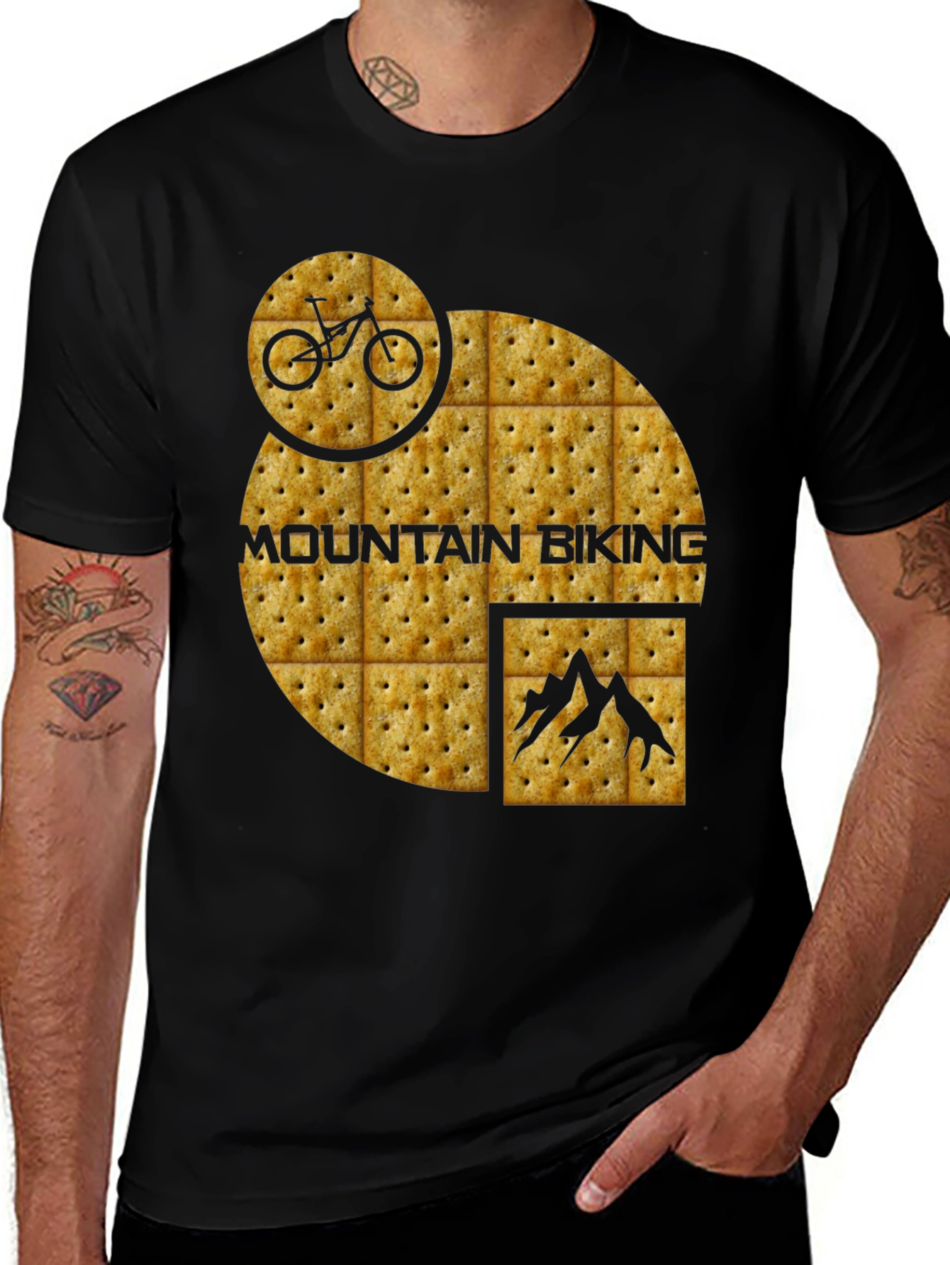 Variant 17 of Mountain Biking Cracker Tee