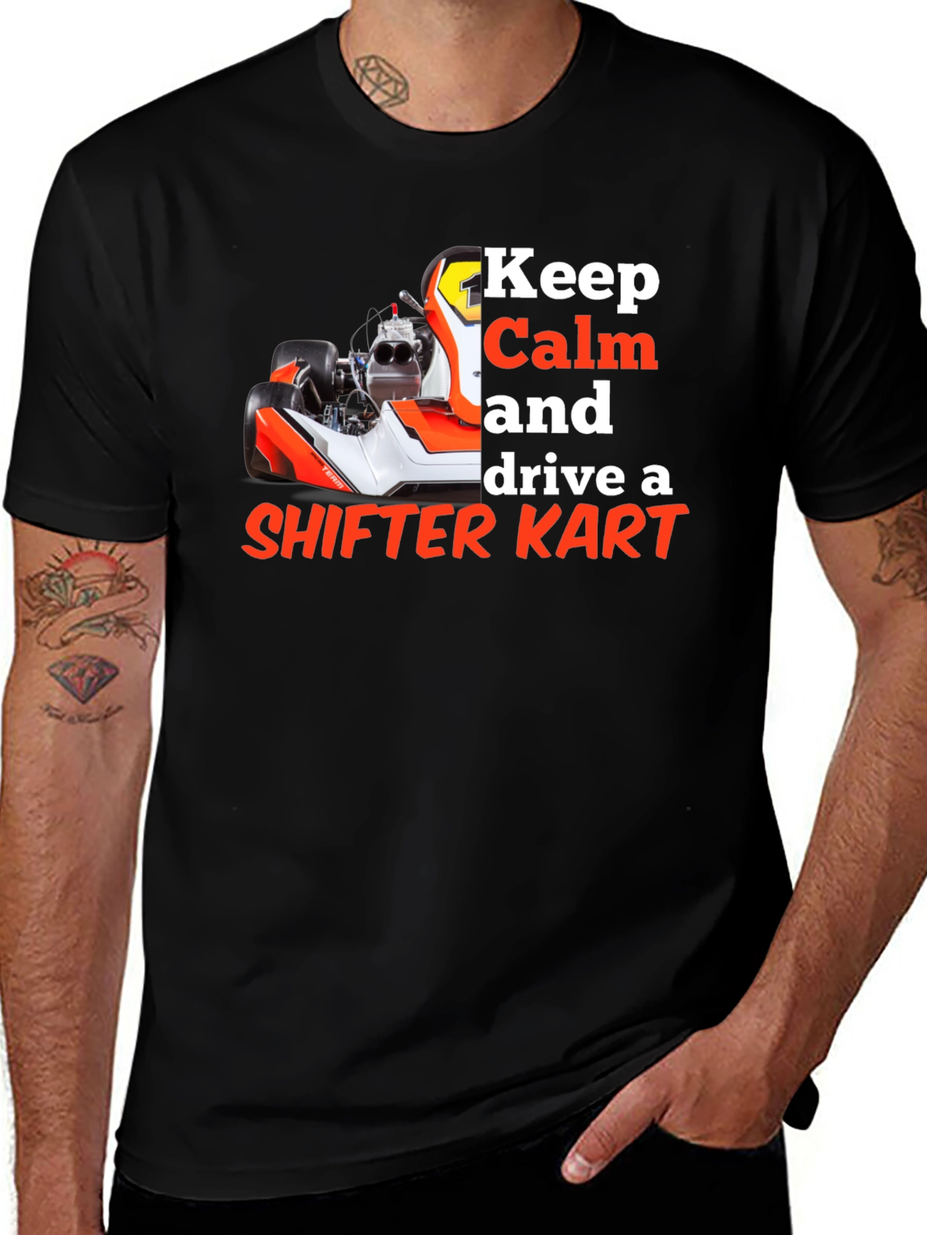 Keep Calm Shifter Kart Racing Tee