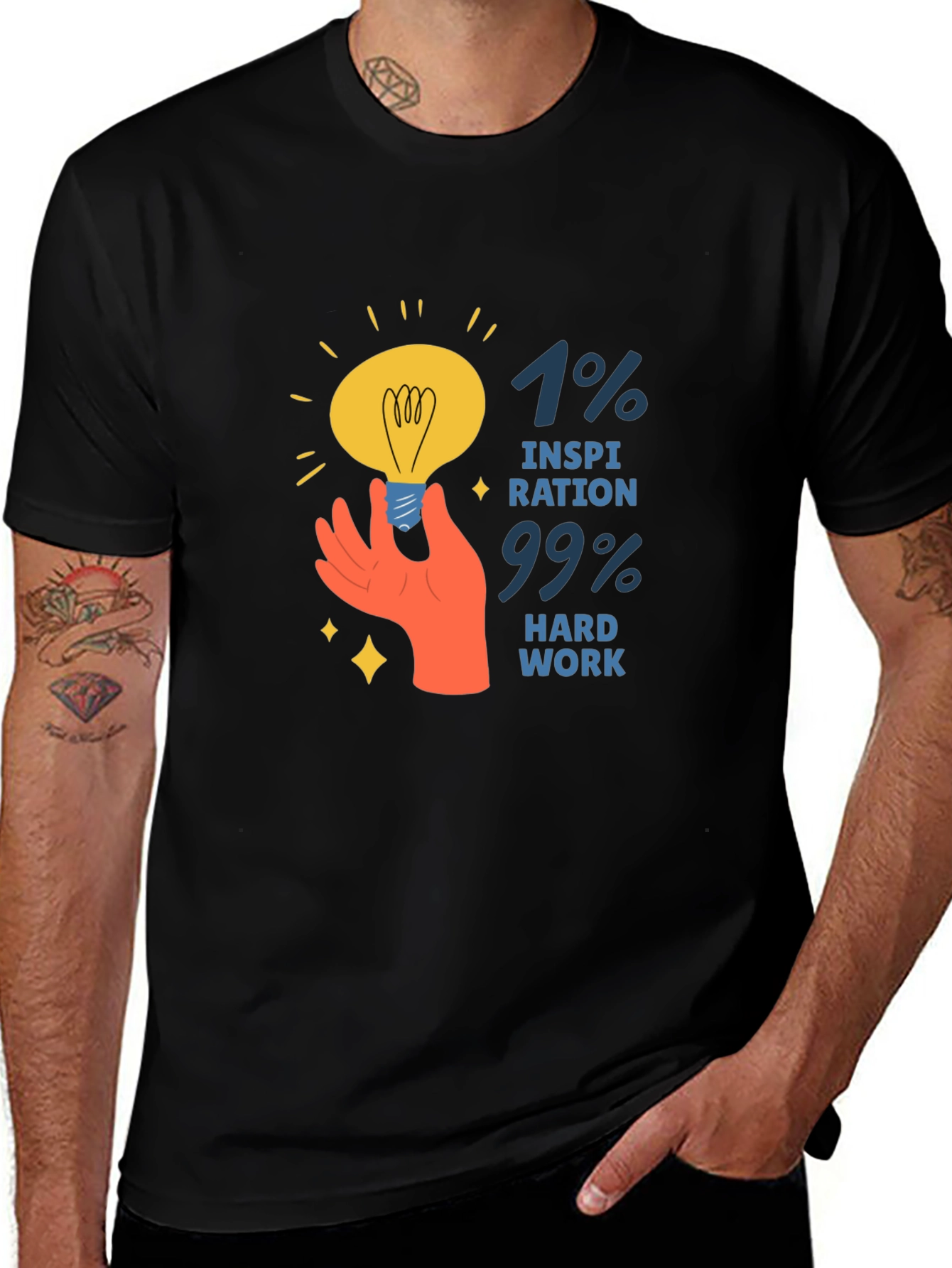 Variant 25 of Inspiration & Hard Work Graphic Tee