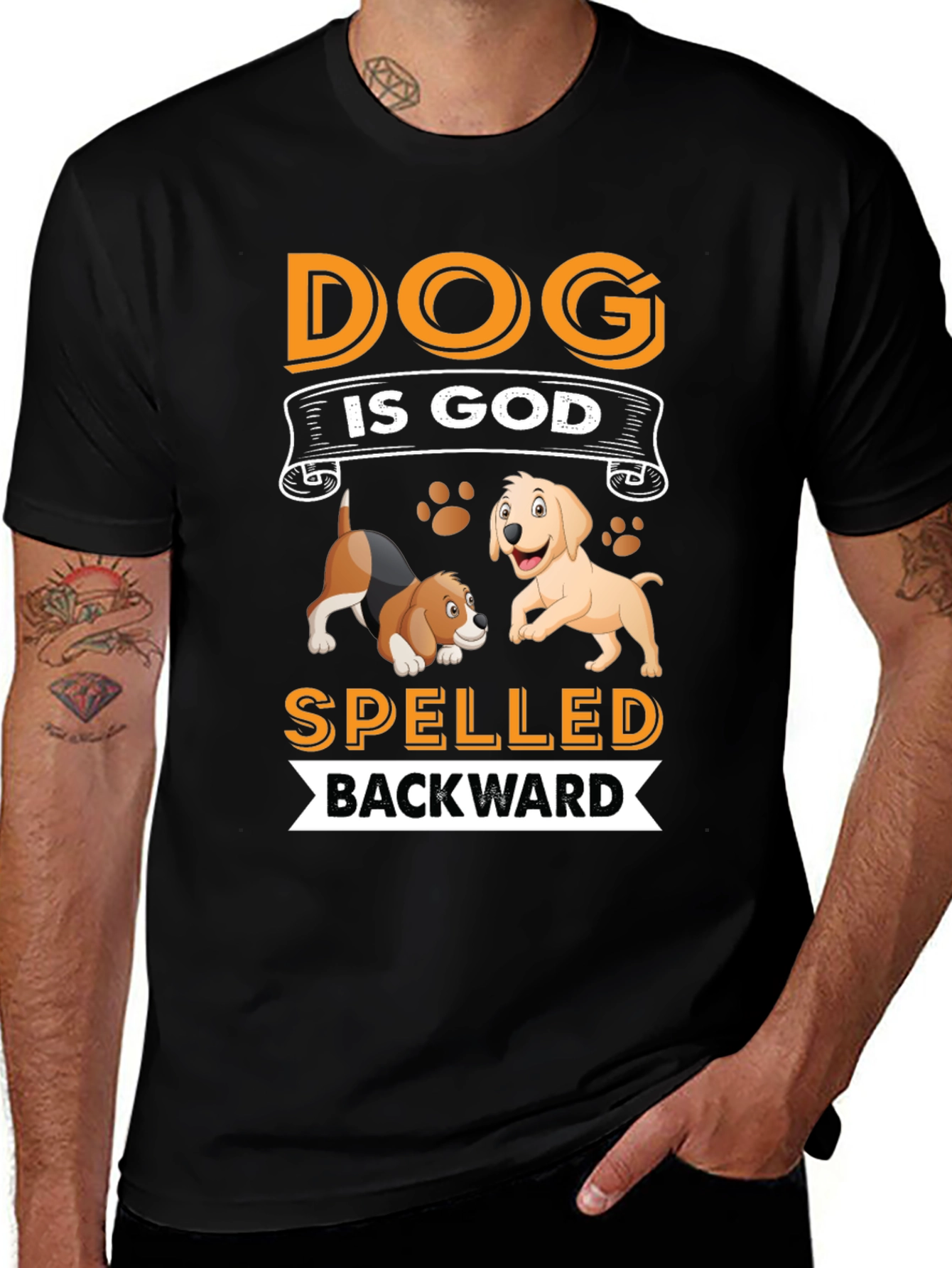 Variant 29 of Dog is God Spelled Backward T-Shirt