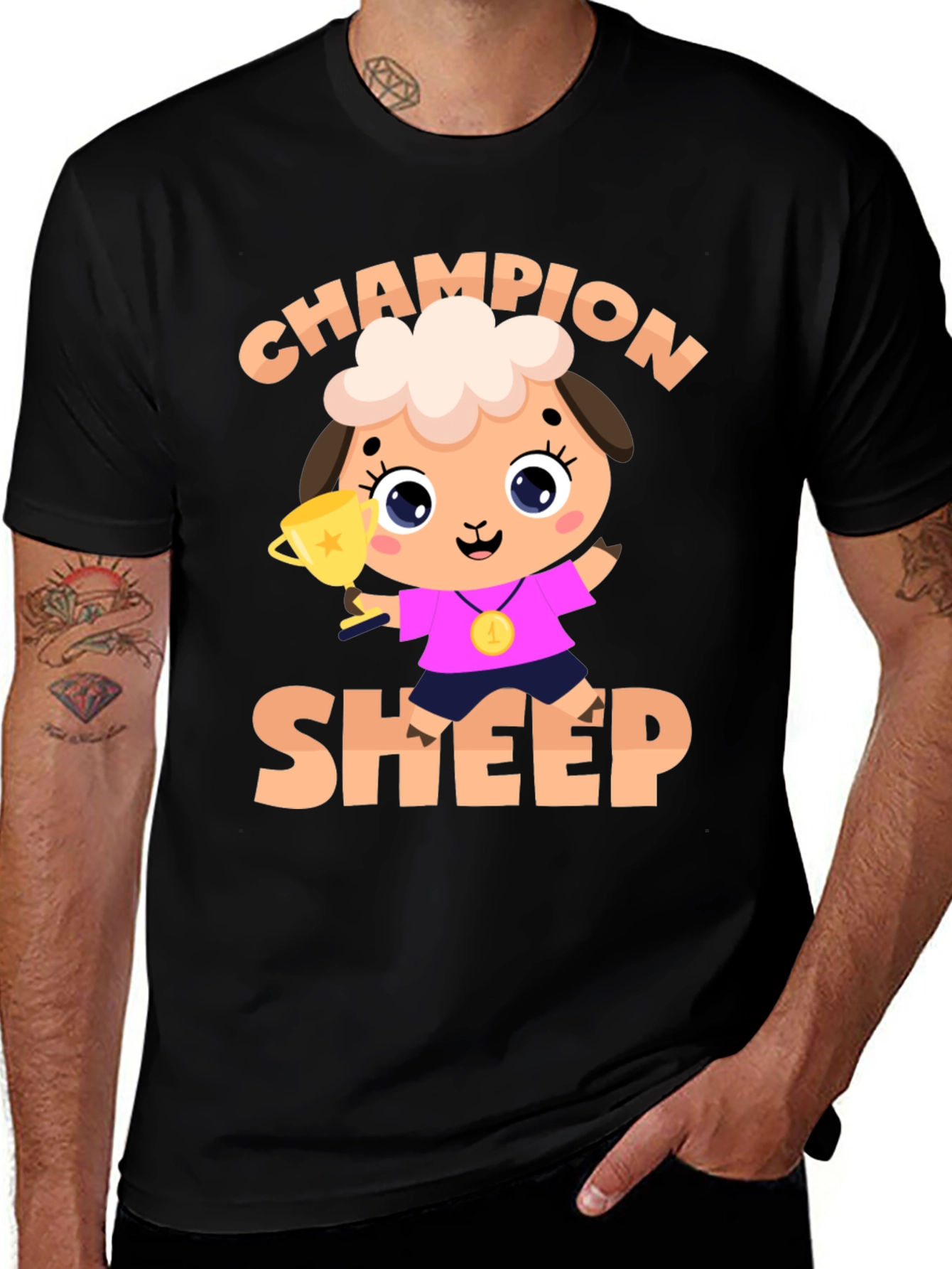 Variant 21 of Champion Sheep Graphic Tee