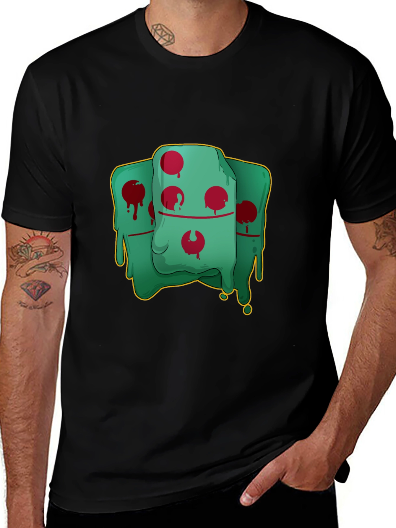Variant 25 of Domino Drip Graphic Tee - Cool, Unique Design
