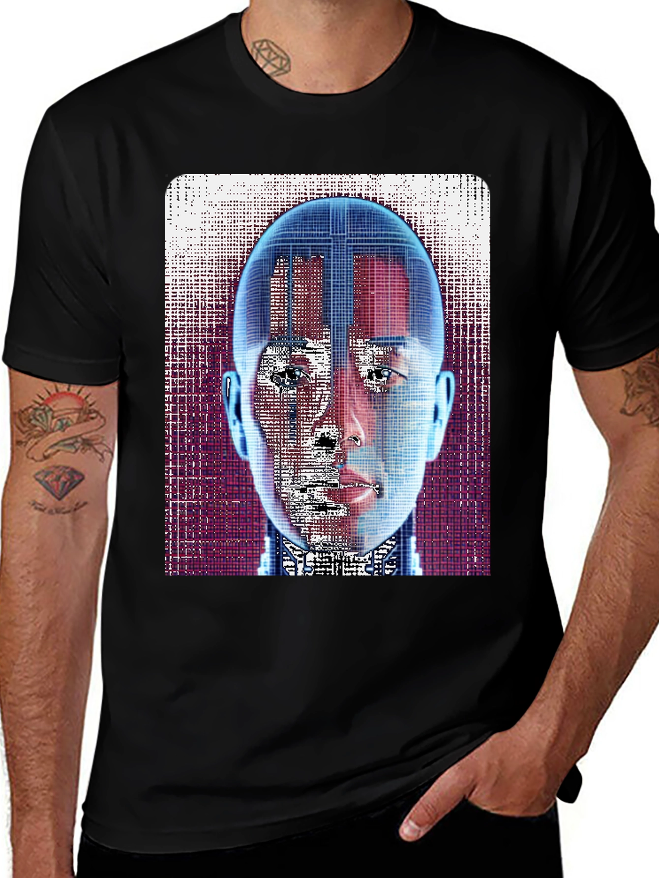 Variant 29 of Cyberpunk Portrait Graphic Tee