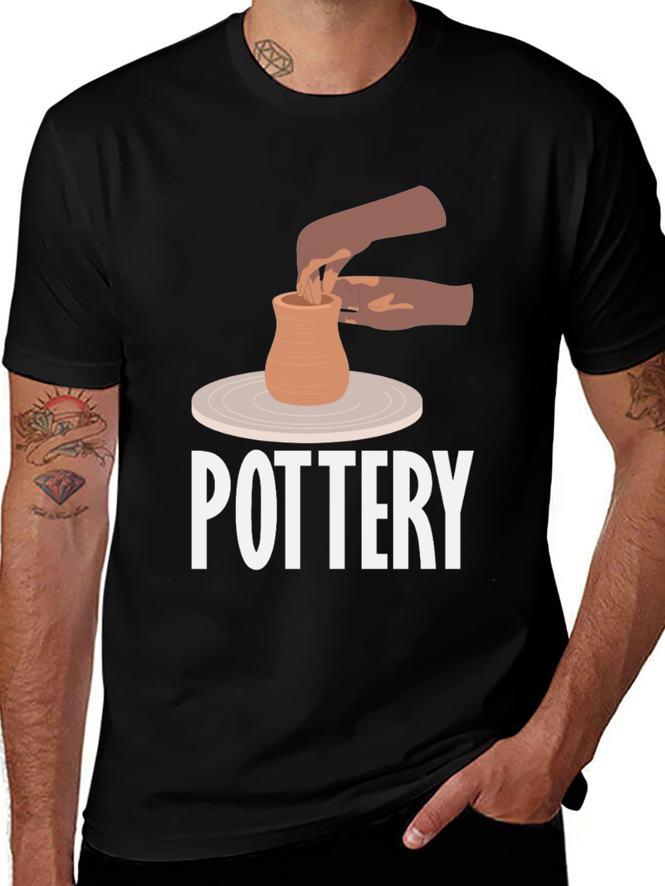 Pottery T-Shirt: Unique Arts & Crafts Design