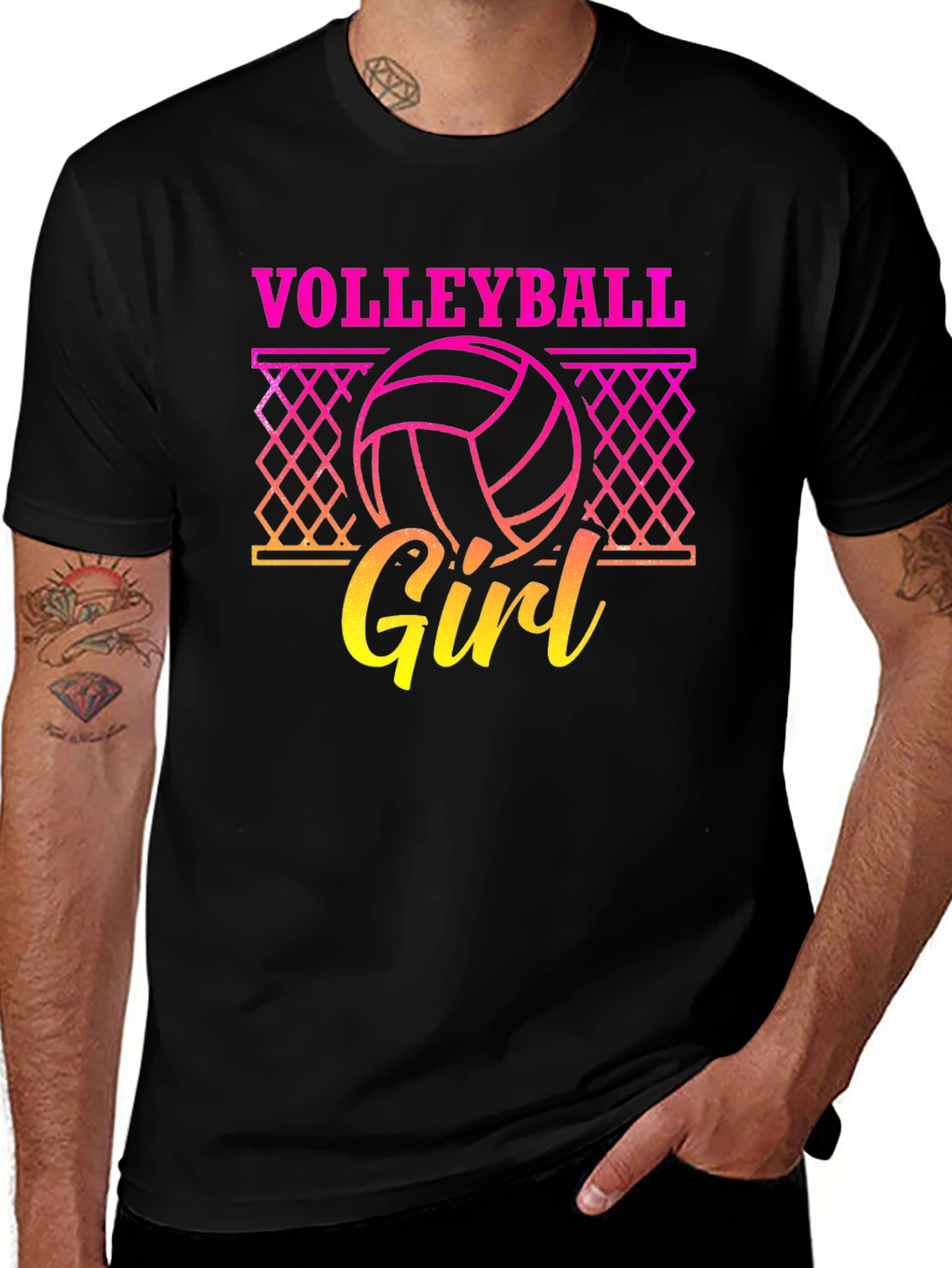 Variant 2 of Volleyball Girl Graphic Tee - Sporty Comfort