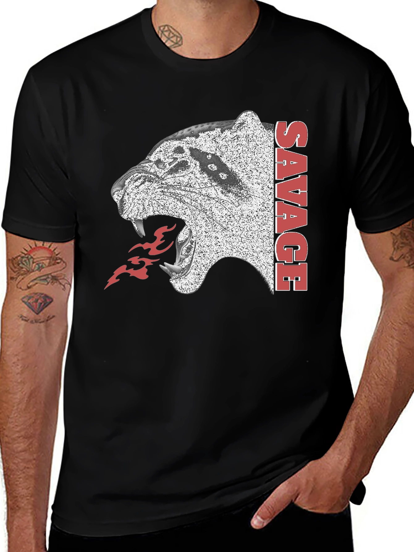 Variant 23 of Savage Panther Graphic T-Shirt