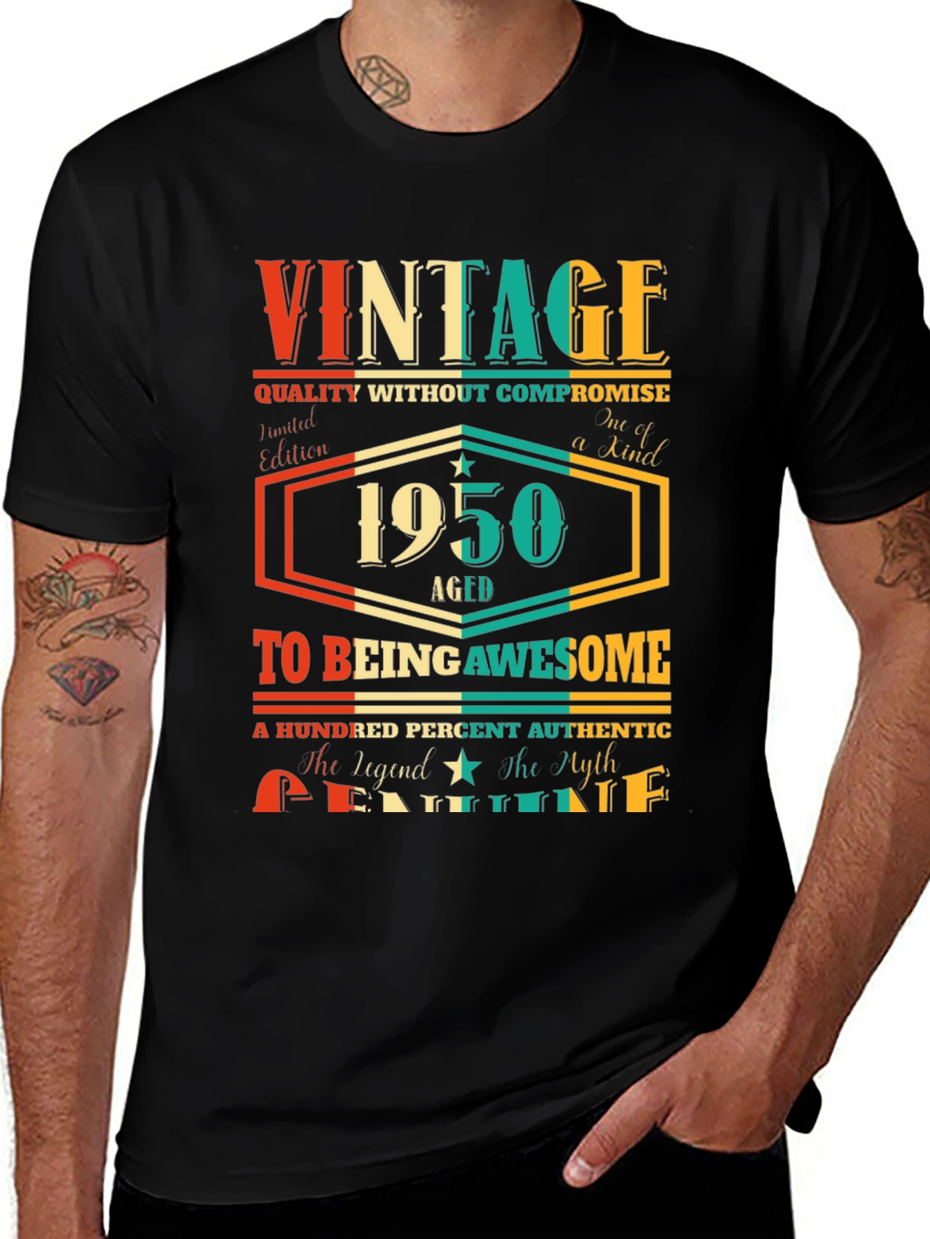 Variant 26 of Vintage 1950 Aged To Being Awesome T-Shirt