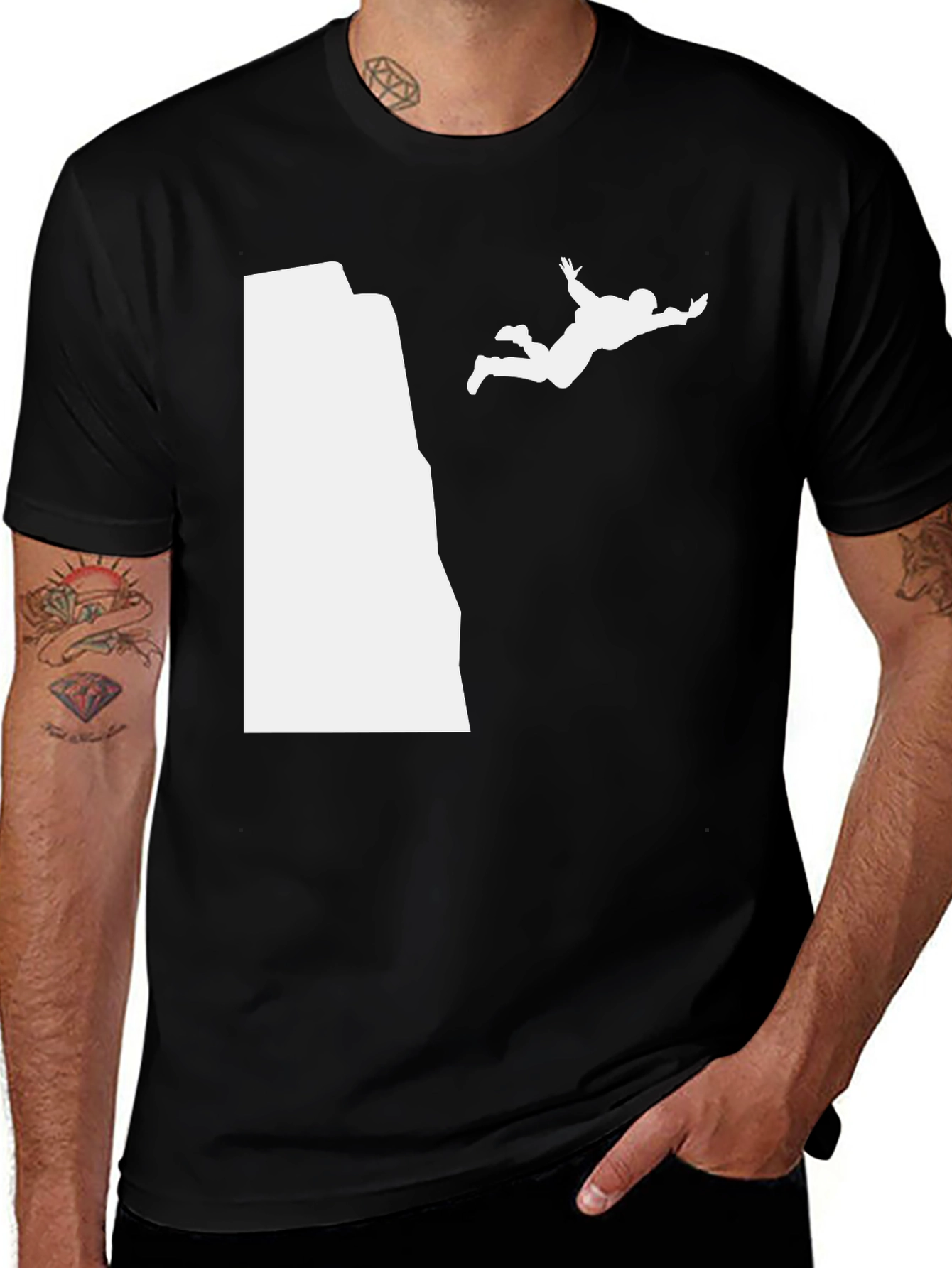 Variant 28 of Cliff Jumper Graphic T-Shirt - Black