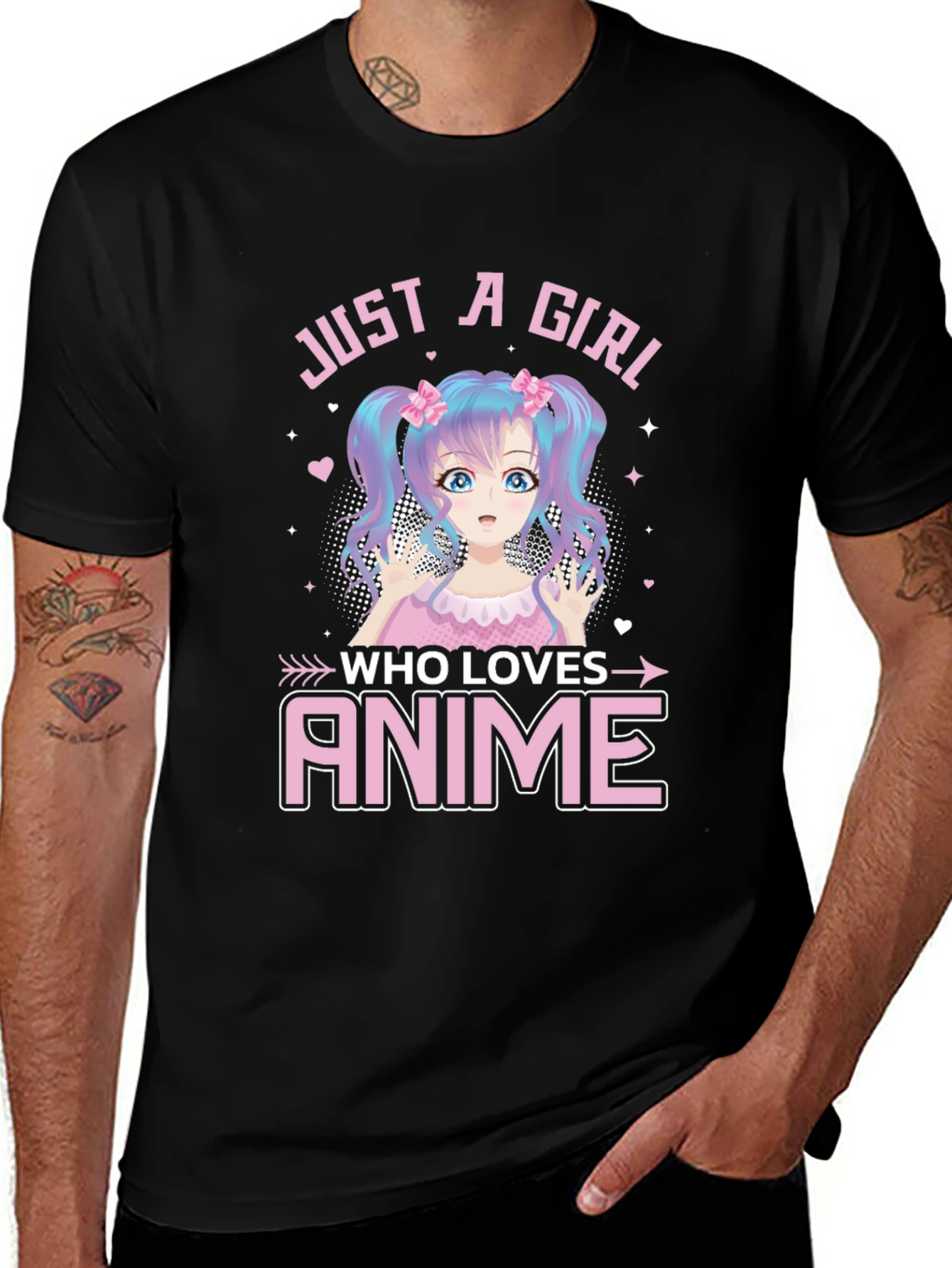 Variant 26 of Just A Girl Who Loves Anime Graphic Tee