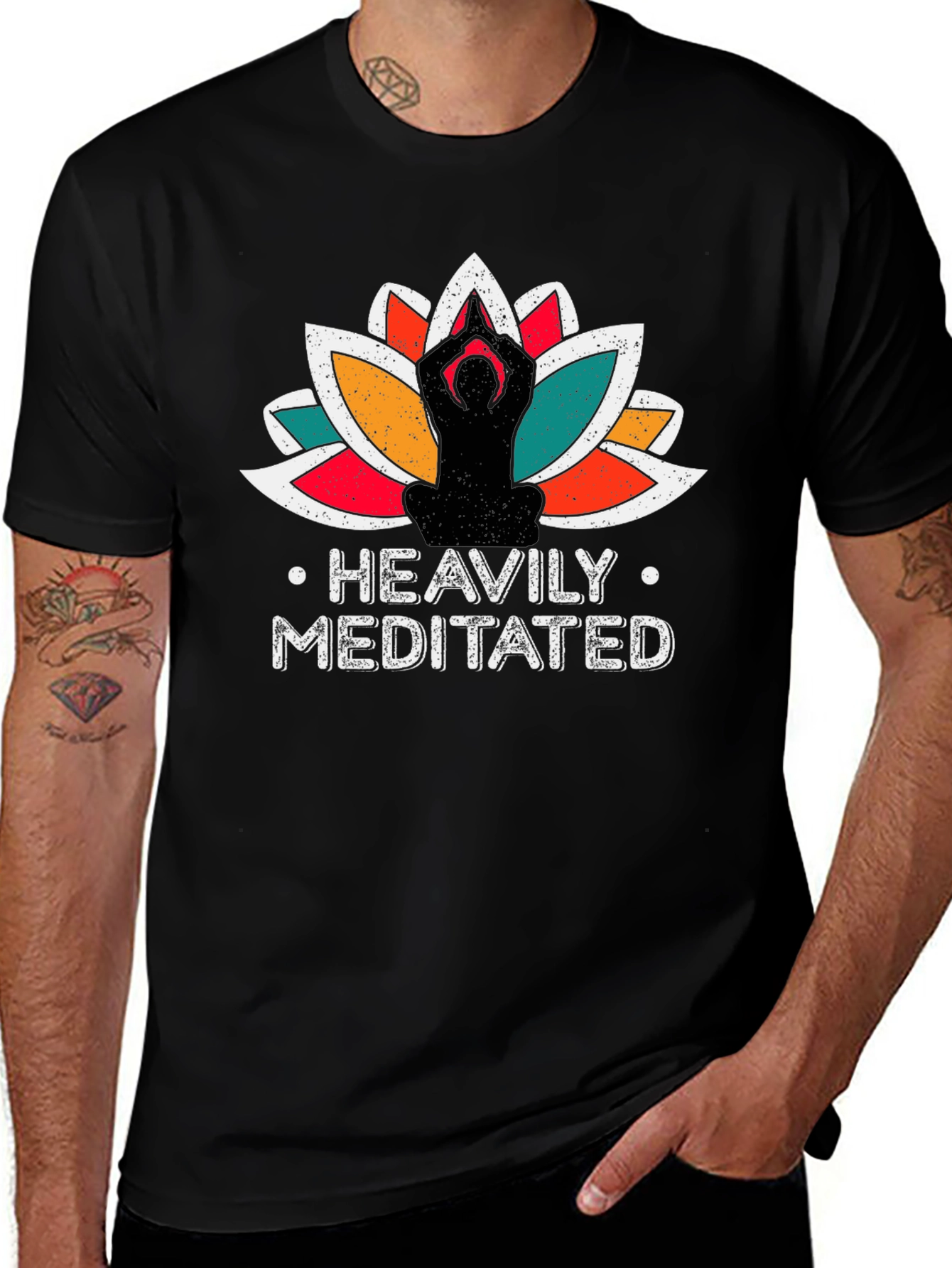 Variant 22 of Heavily Meditated Graphic T-Shirt