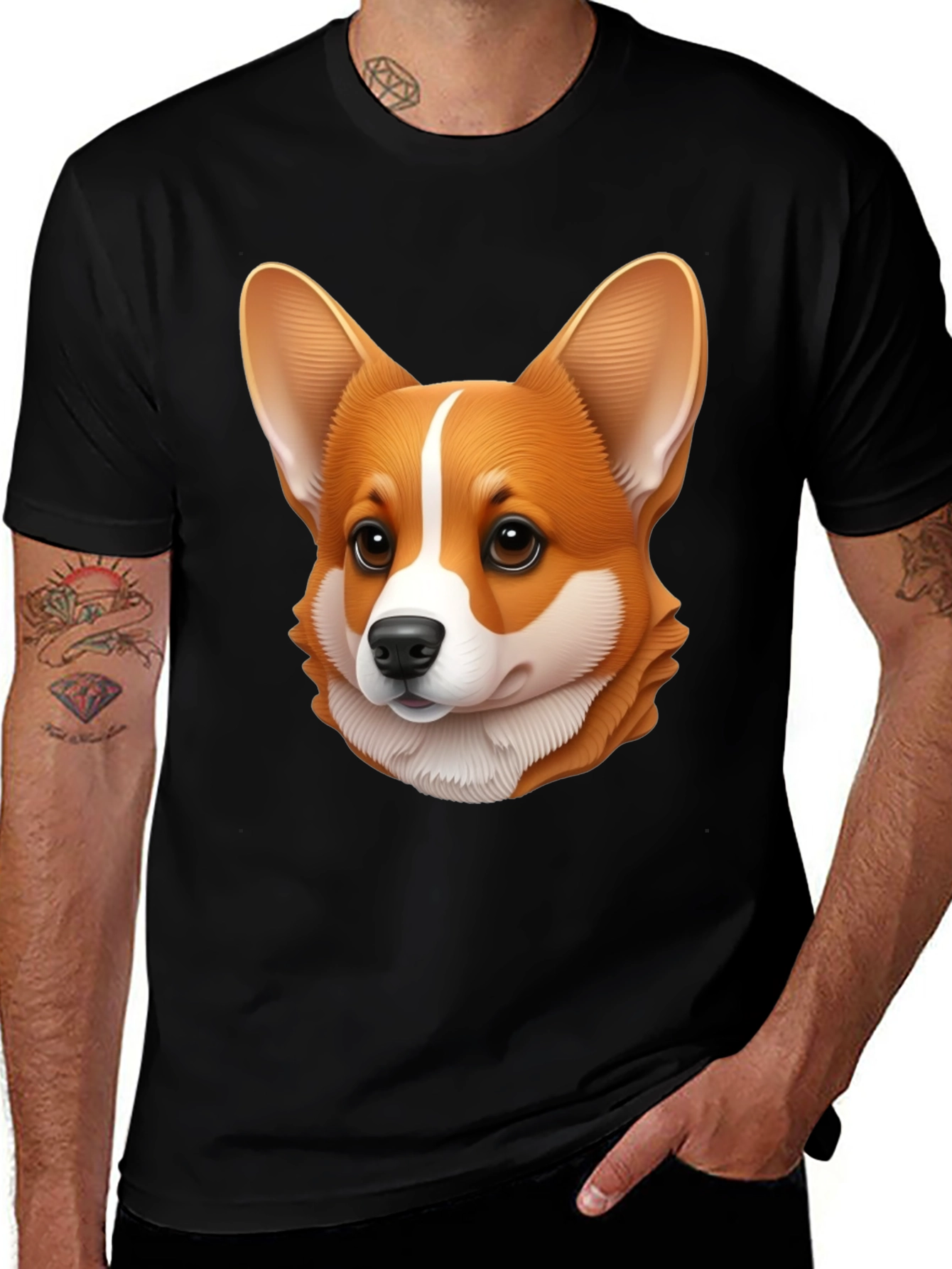 Variant 20 of Corgi Dog Graphic Tee
