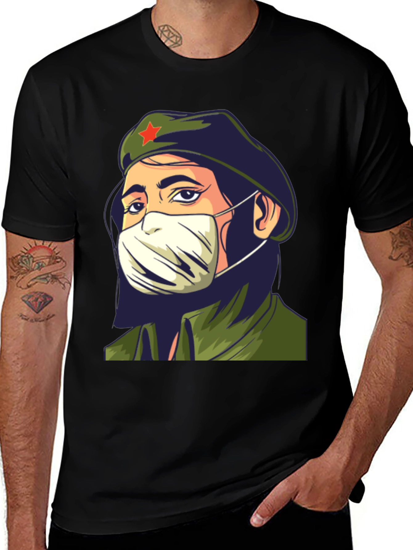 Variant 10 of Masked Revolutionary Graphic T-Shirt