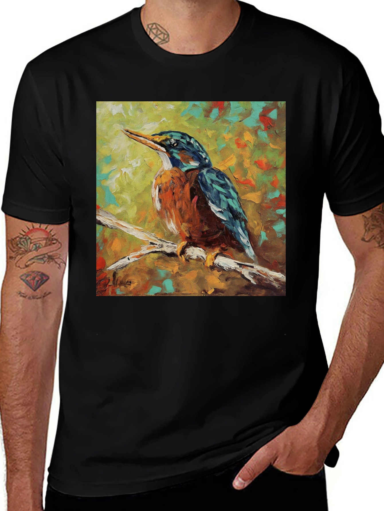 Variant 14 of Kingfisher Bird Art T-Shirt