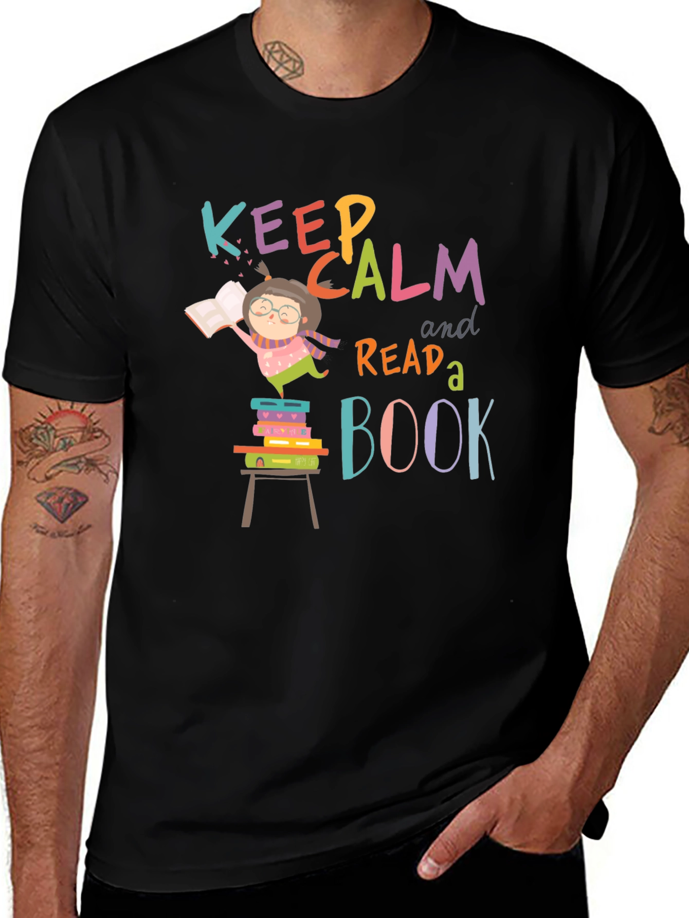 Variant 5 of Keep Calm and Read a Book T-Shirt