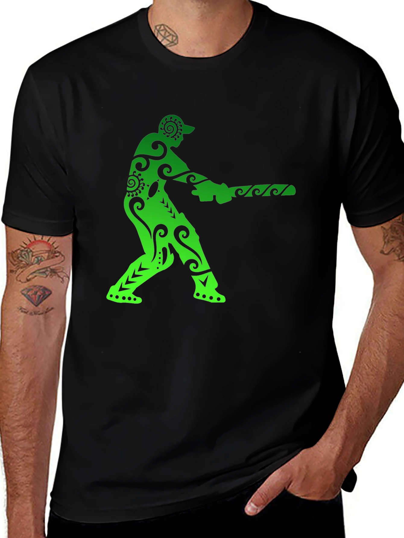 Variant 25 of Cricket Player Graphic Tee