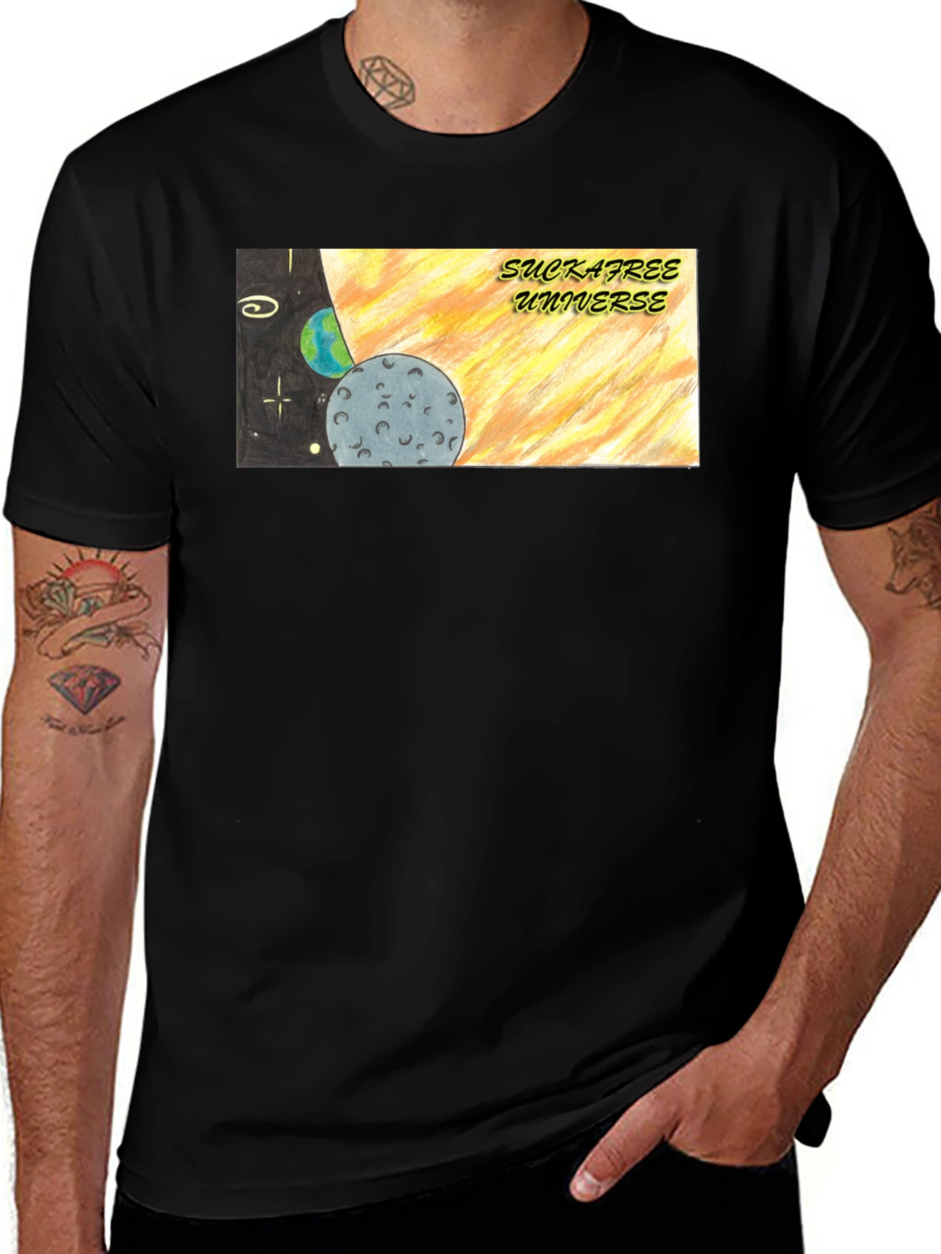 Variant 12 of Suckafree Universe Graphic Tee