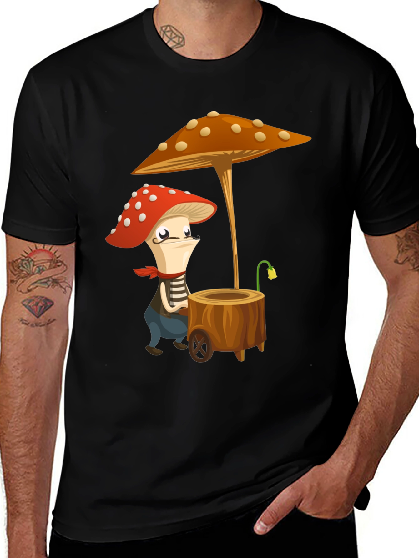 Variant 21 of Mushroom Character Graphic Tee