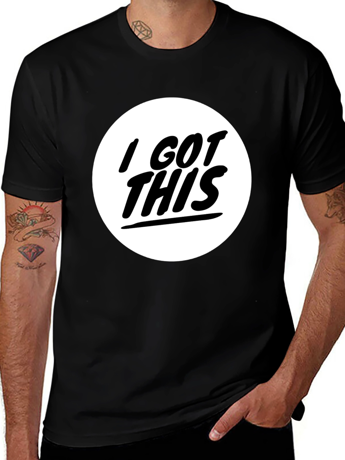 Variant 9 of I GOT THIS T-Shirt - Graphic Tee Black Cotton