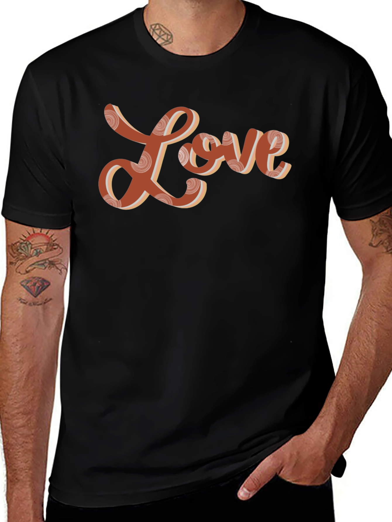 Variant 19 of Retro Love T-Shirt - Vintage Style Graphic Tee