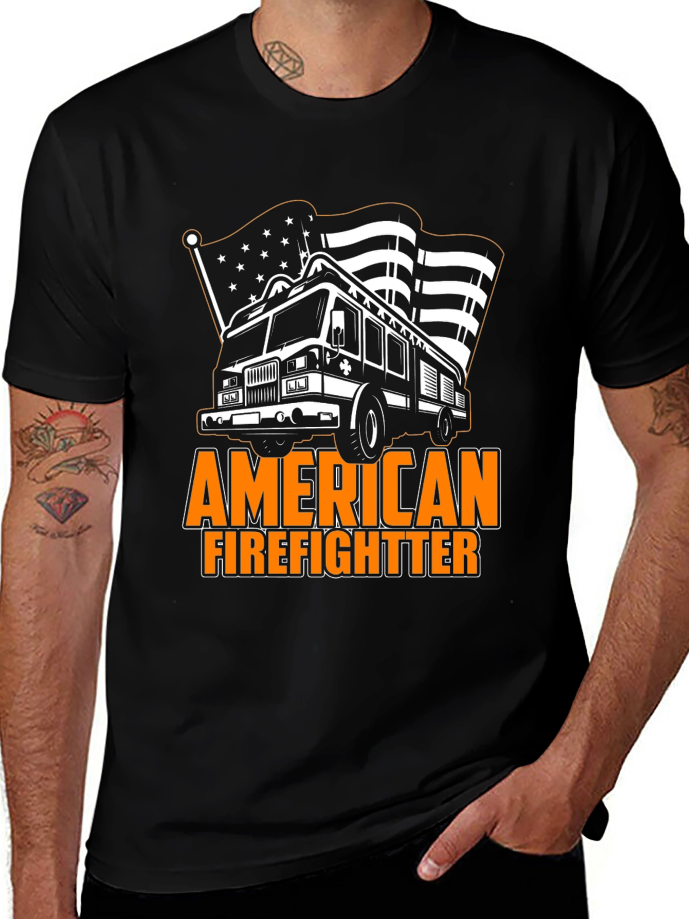 Variant 17 of American Firefighter Graphic Tee