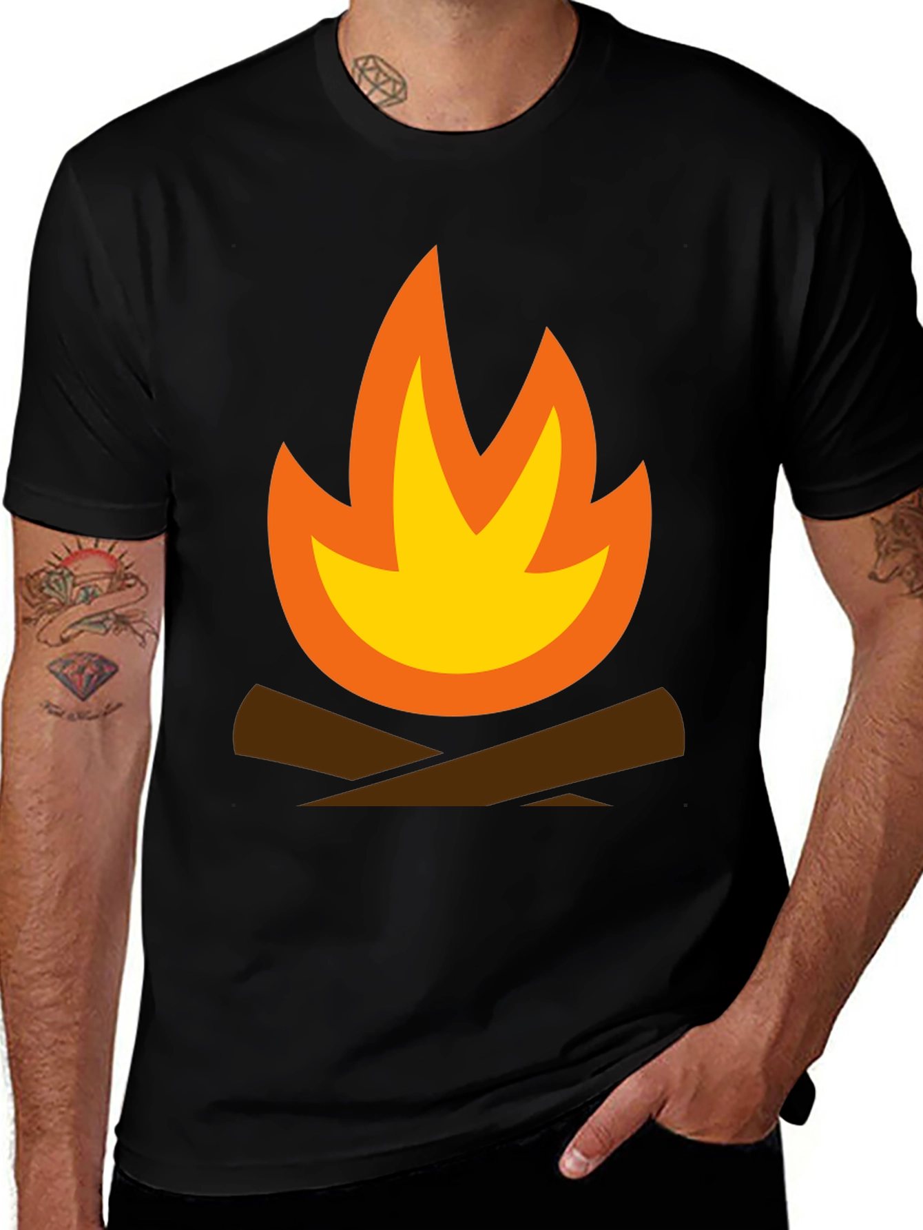 Variant 17 of Campfire Graphic T-Shirt - Cozy & Casual Tee