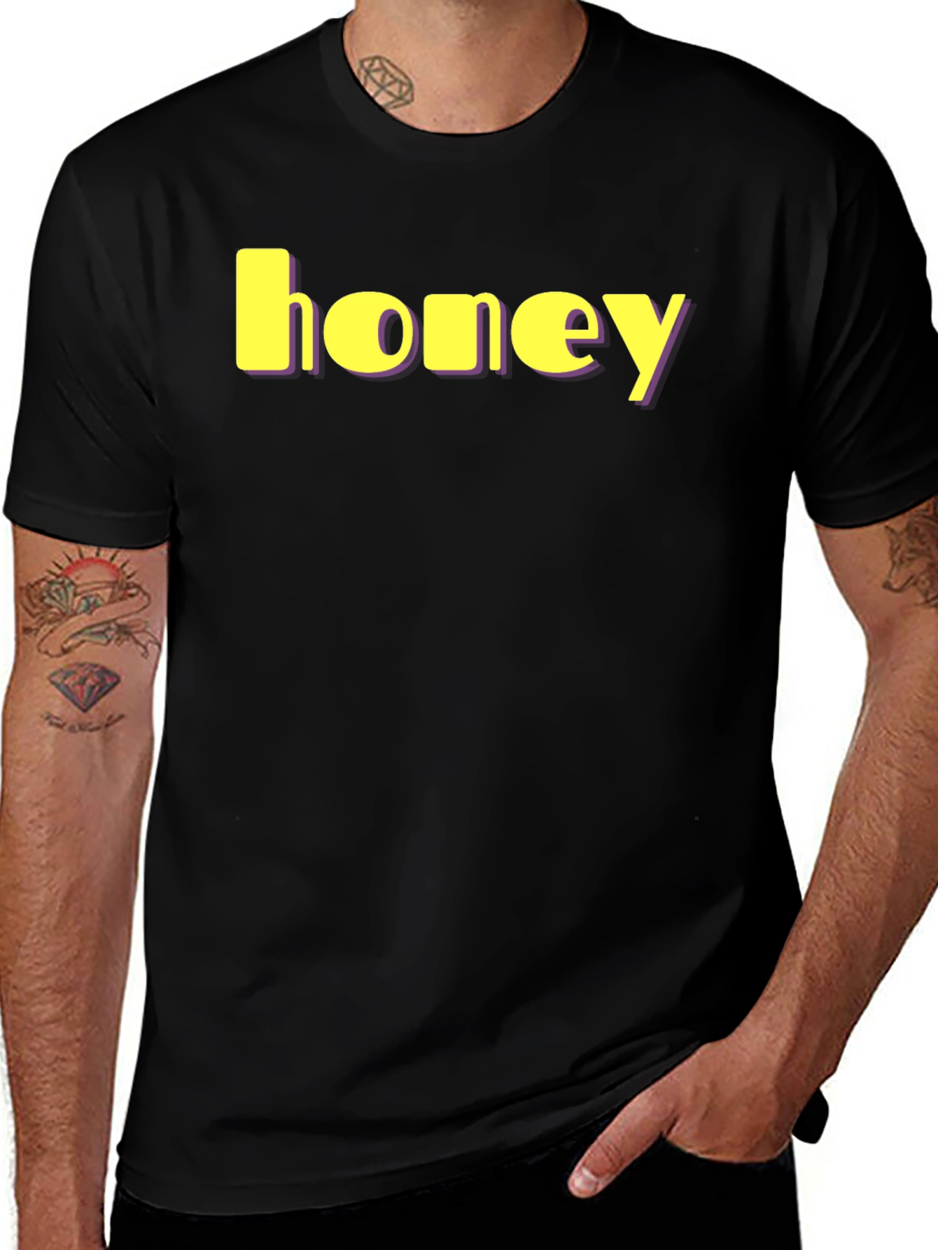 Variant 4 of Honey Graphic Tee - Modern Style
