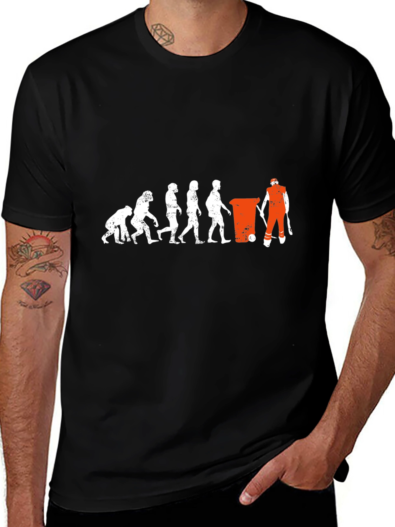 Variant 20 of Evolution of the Garbage Man T-Shirt