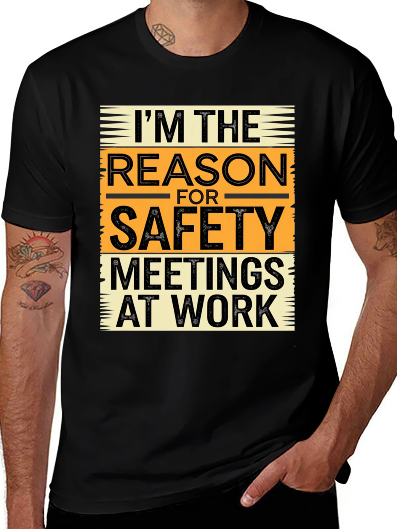 Variant 24 of I'm The Reason For Safety Meetings at Work T-Shirt