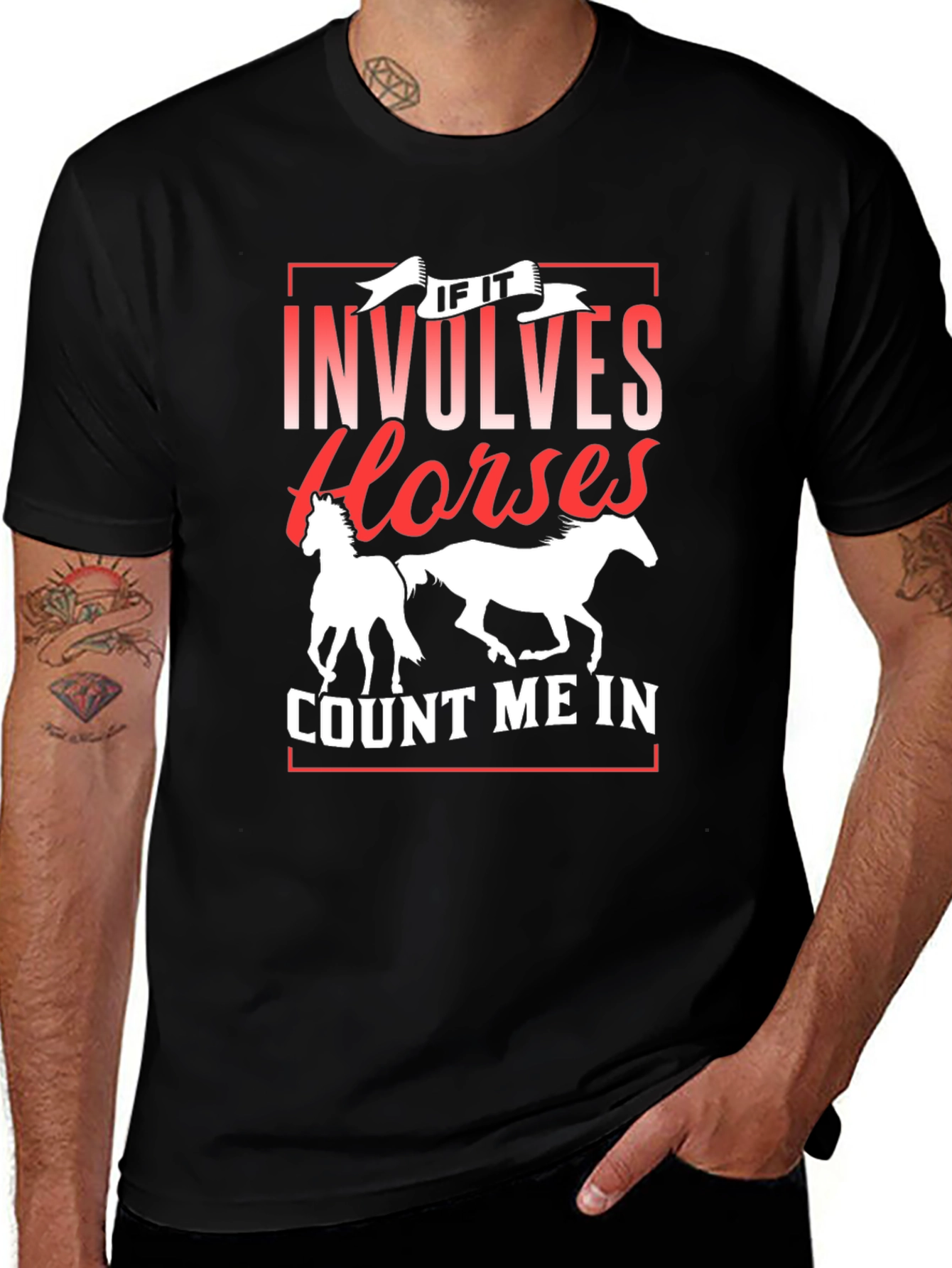 Variant 19 of If It Involves Horses T-Shirt