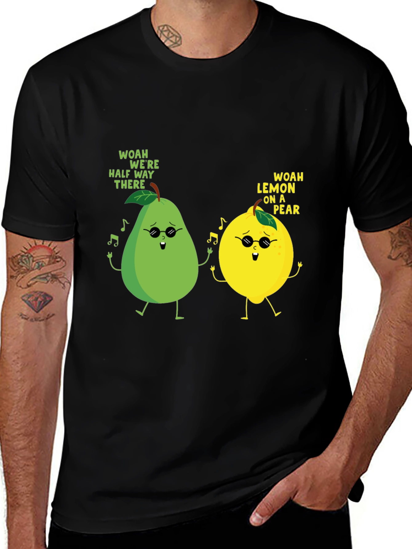 Variant 21 of Woah! Pear & Lemon Graphic Tee