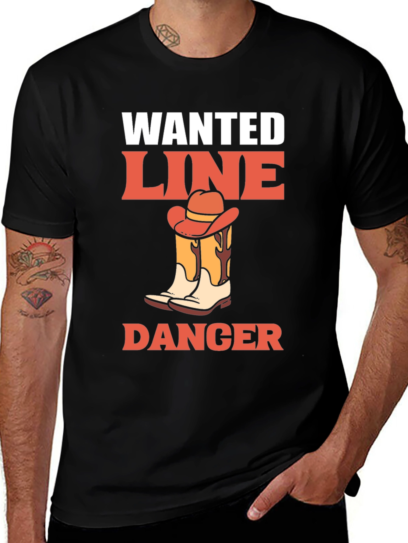 Variant 4 of Wanted Line Dance Danger Graphic Tee