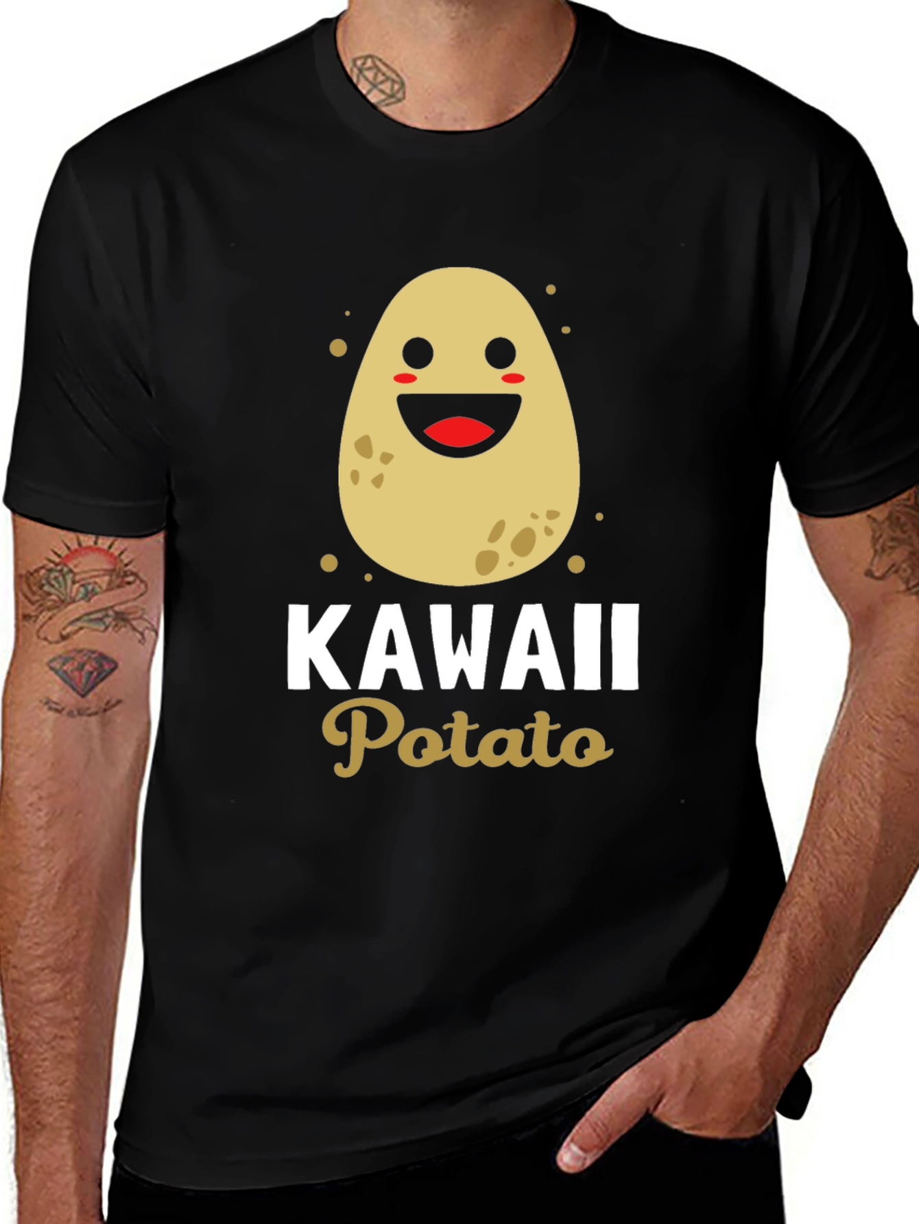 Kawaii Potato T-Shirt - Cute Graphic Tee