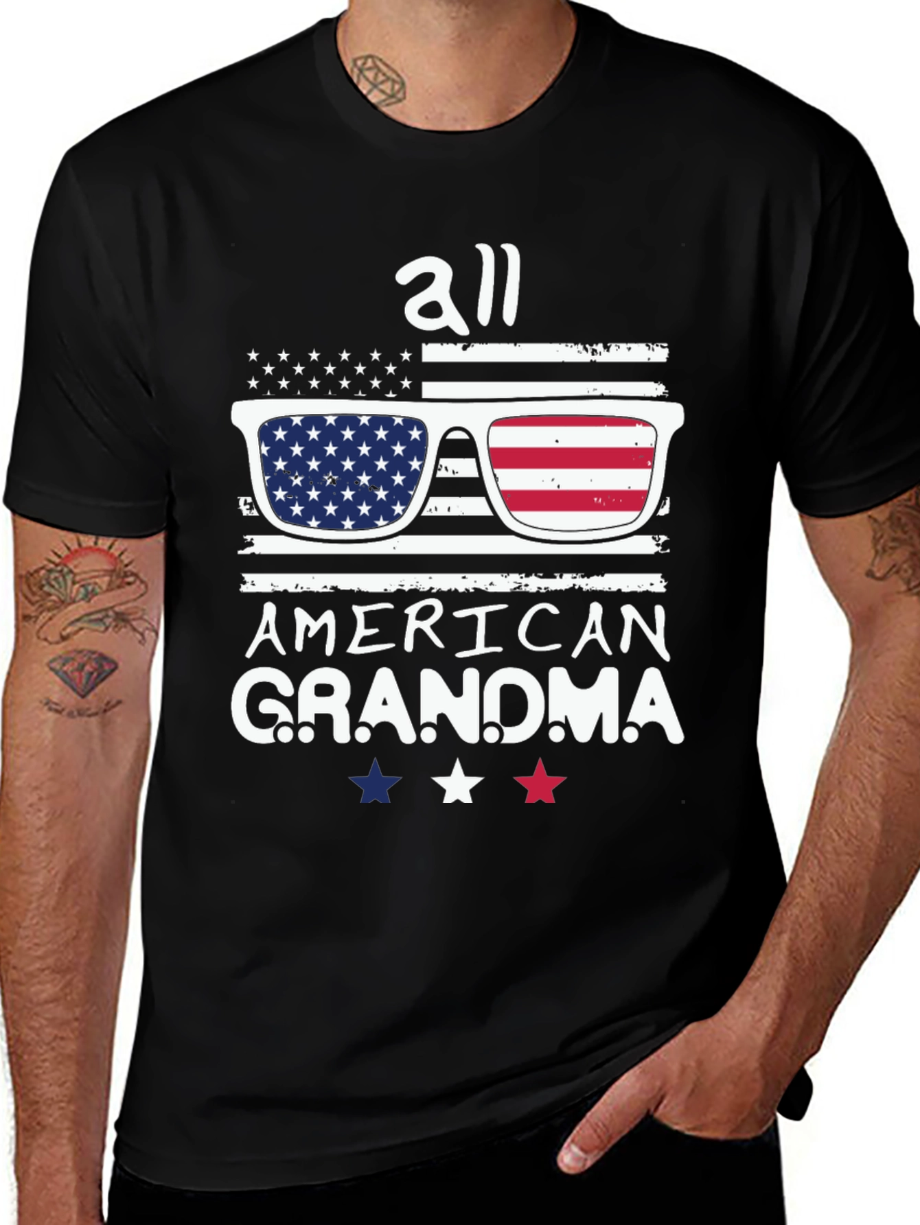 All American Grandma Patriotic T-Shirt