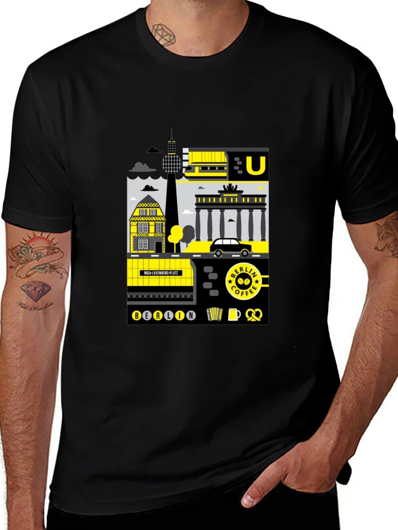 Berlin Landmarks Graphic T-Shirt