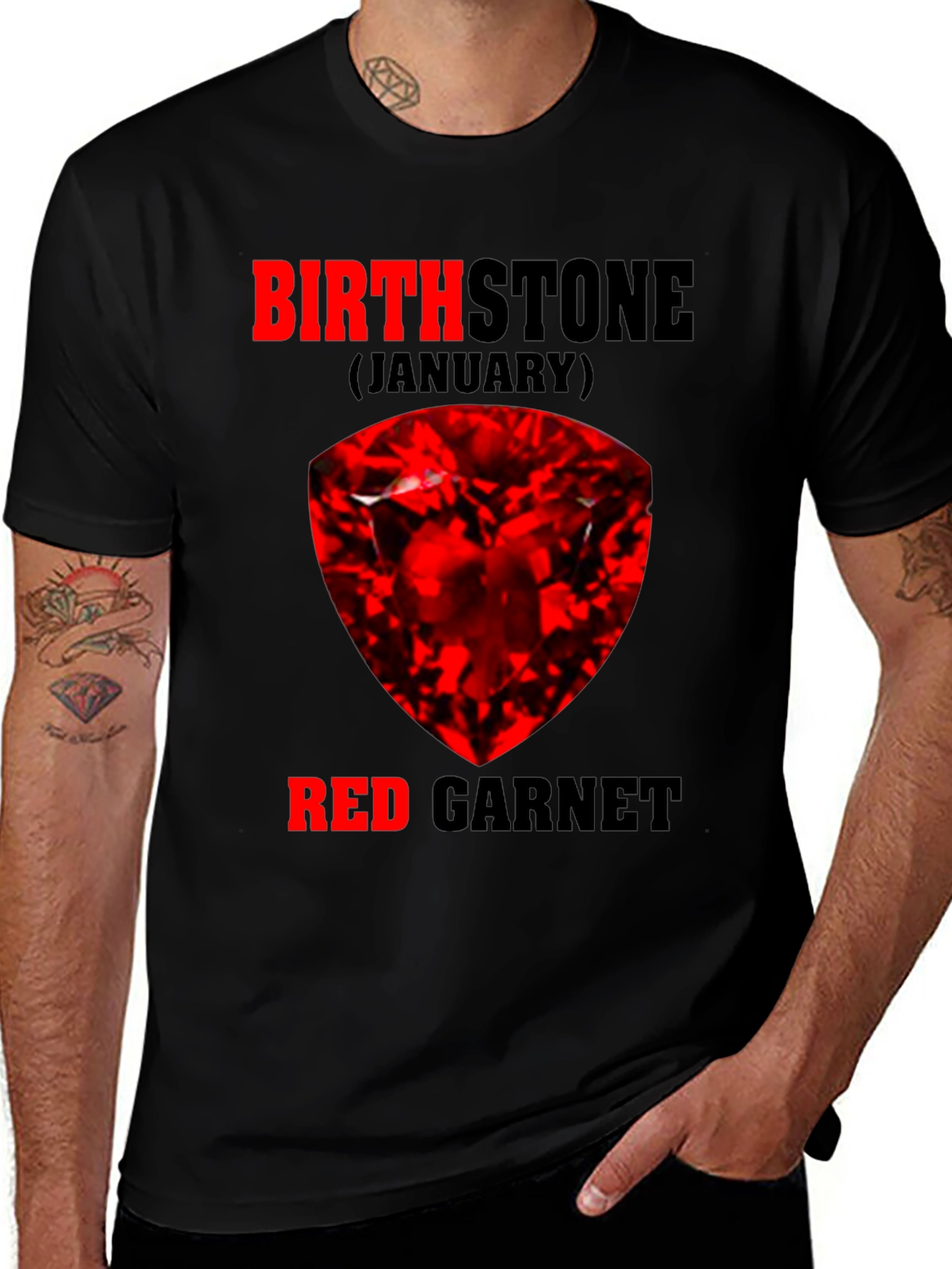 Variant 8 of January Birthstone Red Garnet T-Shirt