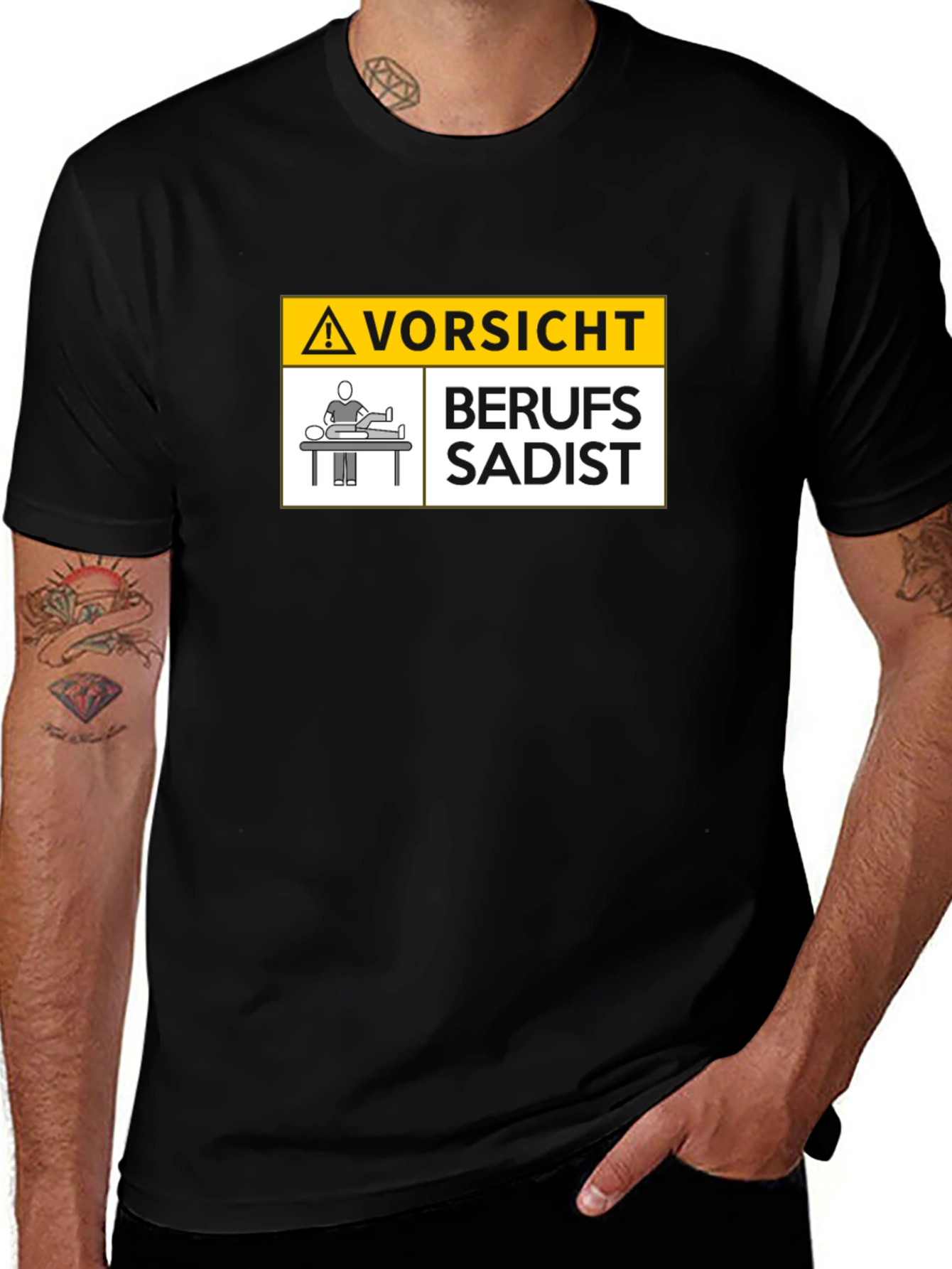 Variant 14 of Berufs-Sadist T-Shirt - Caution Professional Sadist