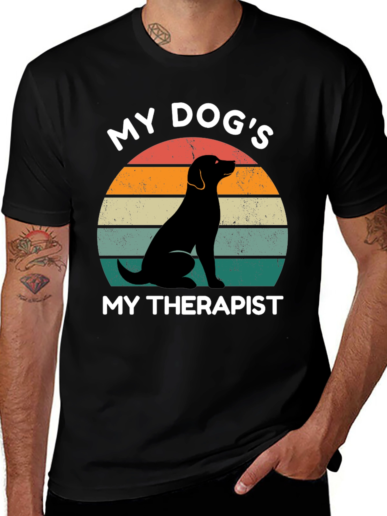 My Dog's My Therapist T-Shirt, Dog Lover Tee