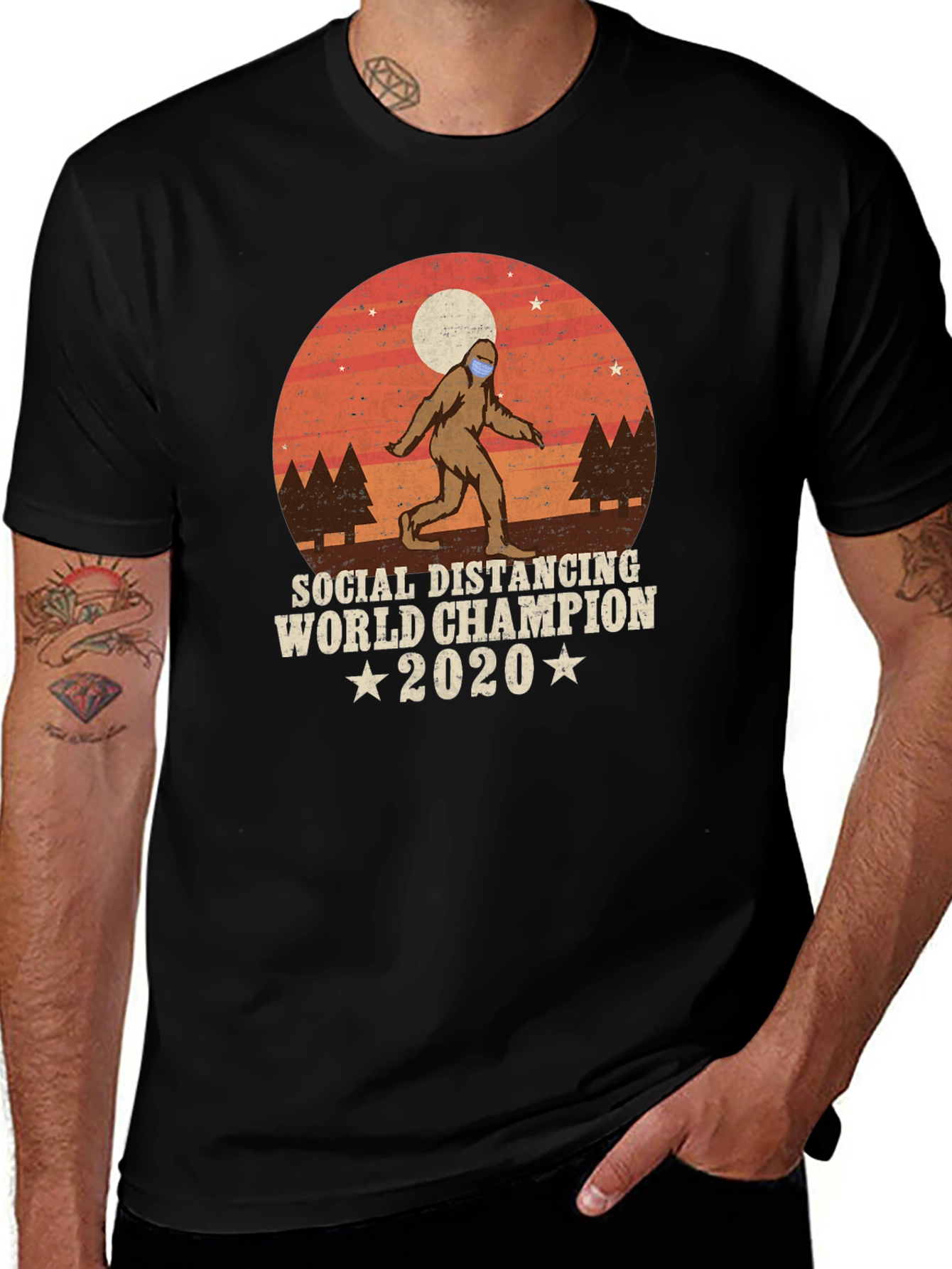 Variant 22 of Social Distancing Champion 2020 T-Shirt