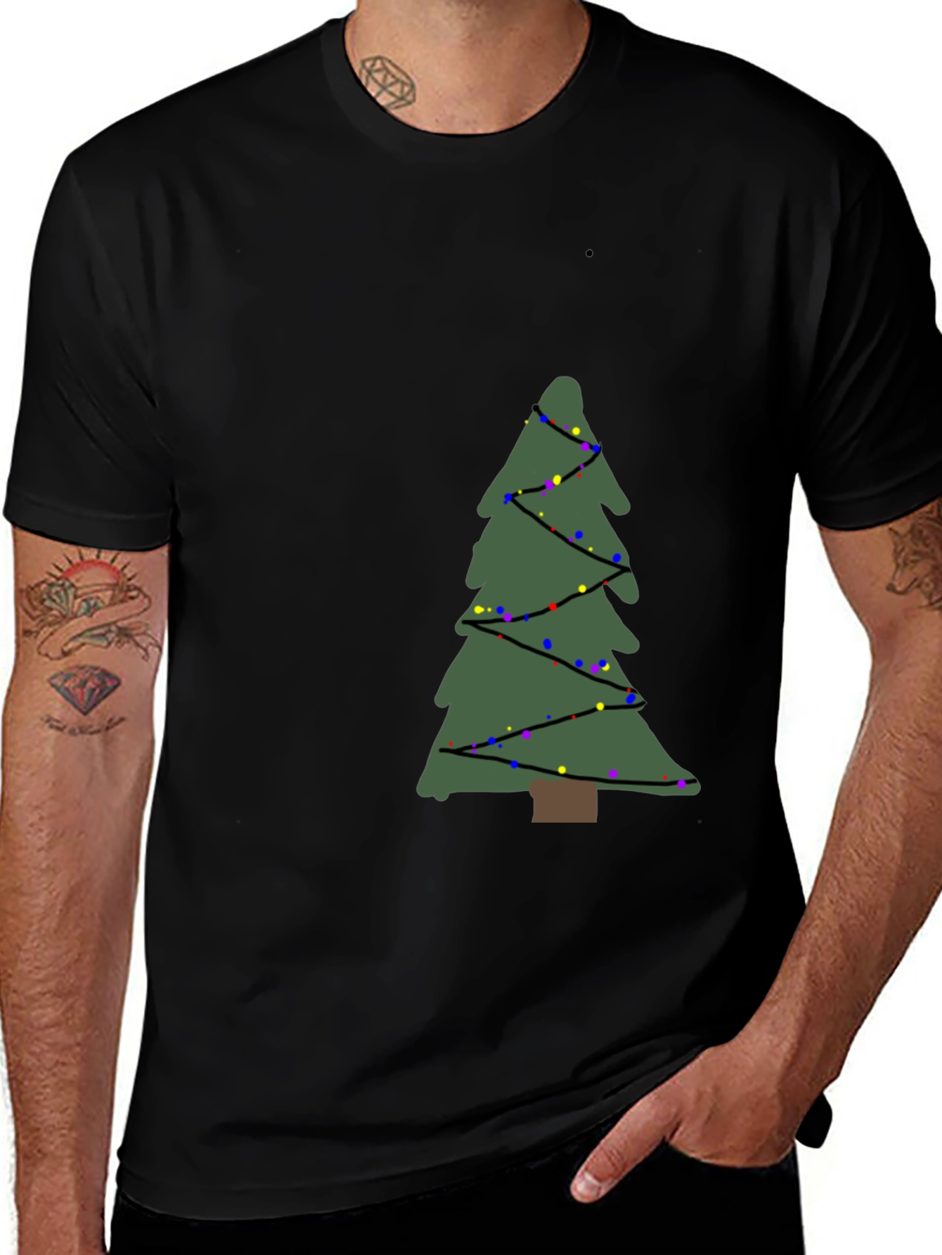 Variant 11 of Festive Christmas Tree Graphic Tee