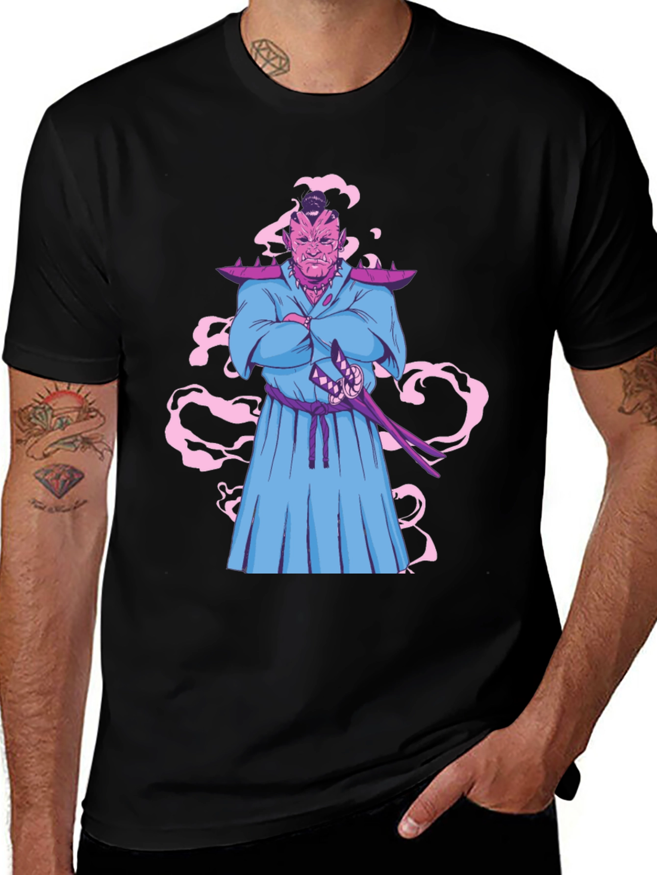 Variant 23 of Cool Anime Samurai T-Shirt