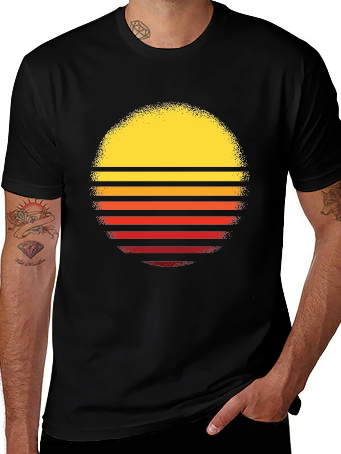 Variant 23 of Retro Sunset Graphic T-Shirt - Classic Style