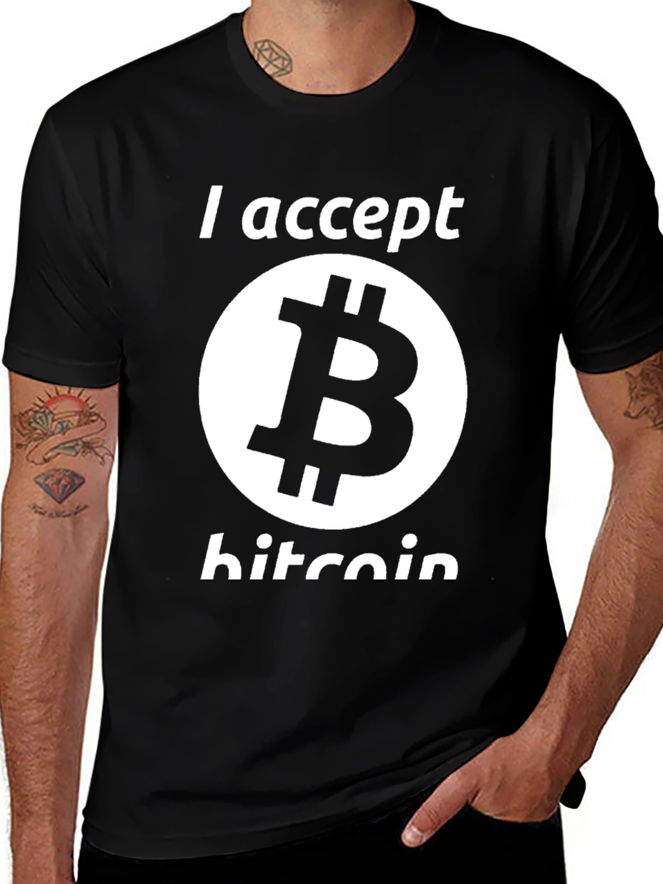 I Accept Bitcoin T-Shirt - Crypto Currency Tee