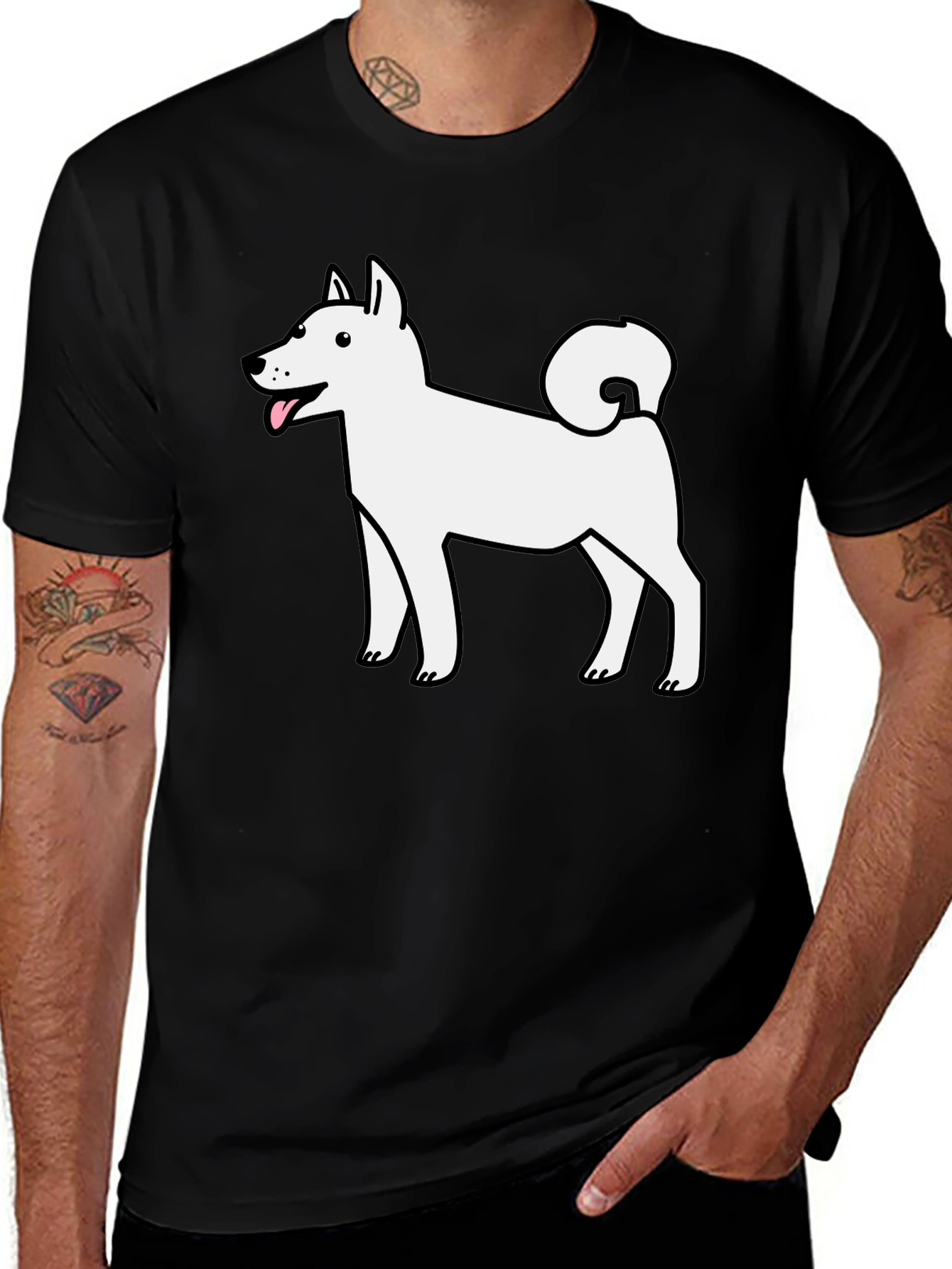 Variant 24 of Dog Graphic Tee - Cute Cartoon Design